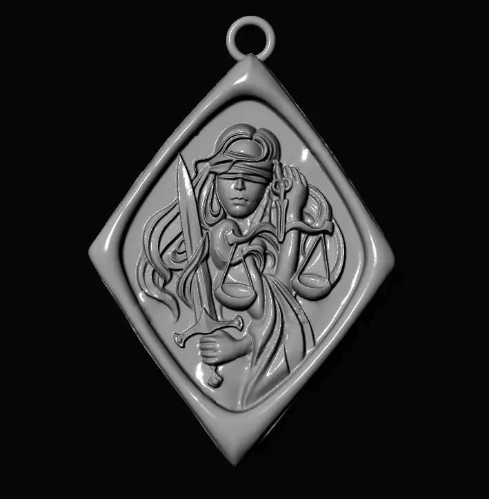 Pendant Themis 3D print model_7