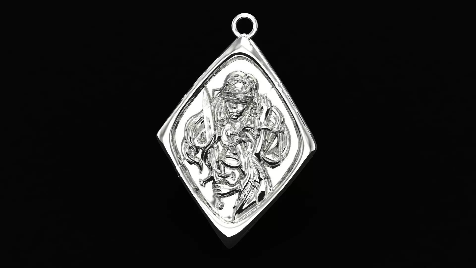 Pendant Themis 3D print model_2