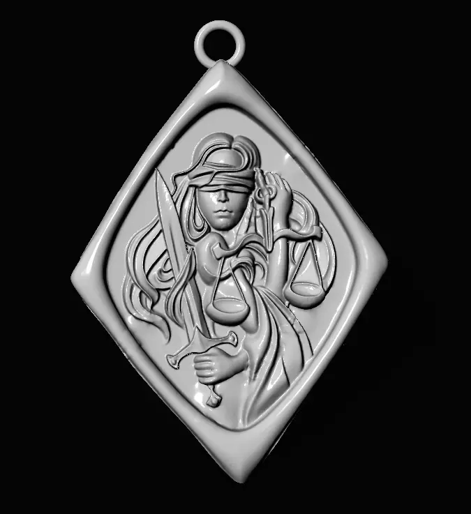 Pendant Themis 3D print model_9