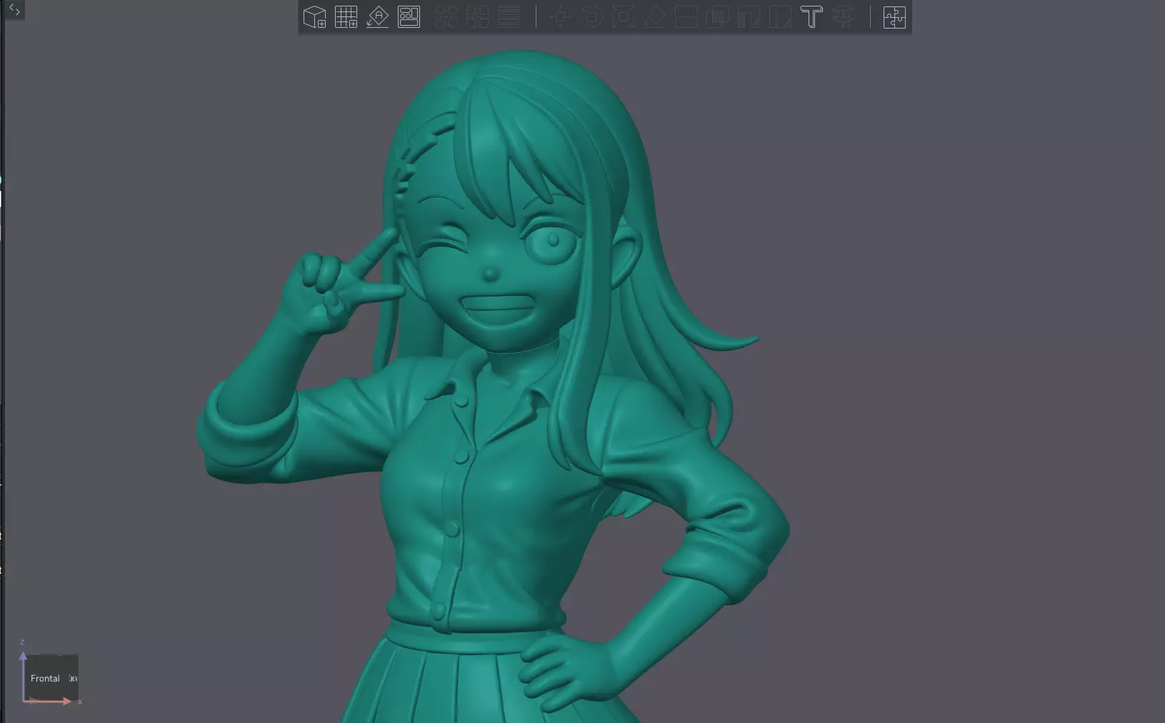 Nagatoro Waifu Printable 3D print model_3