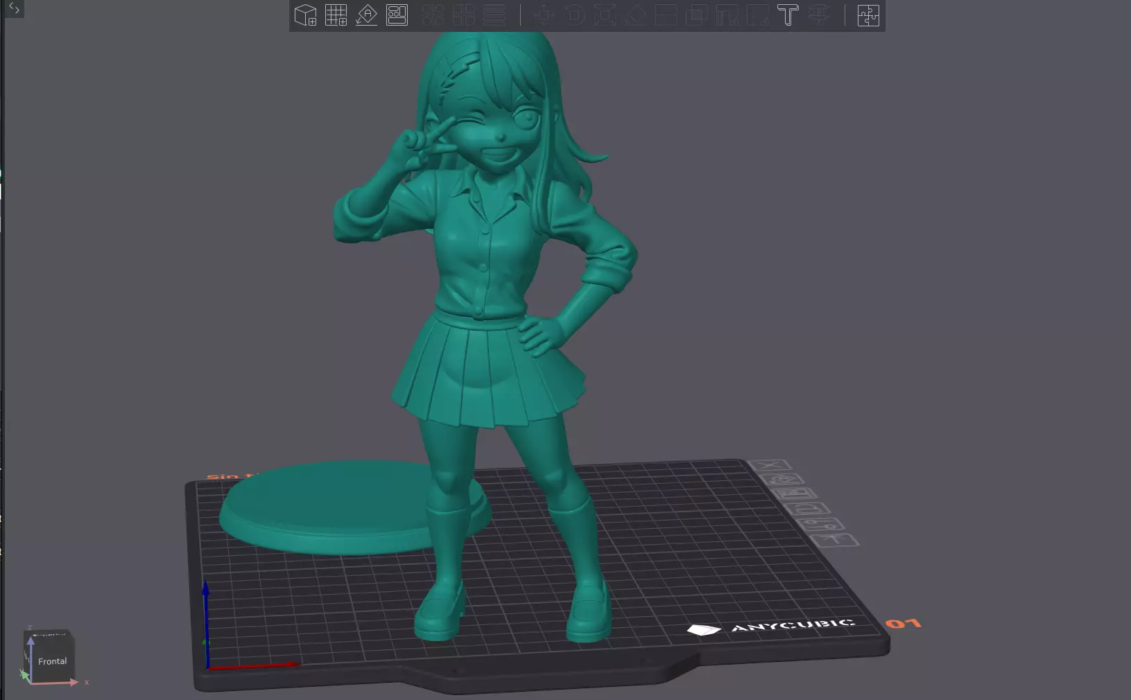 Nagatoro Waifu Printable 3D print model_1