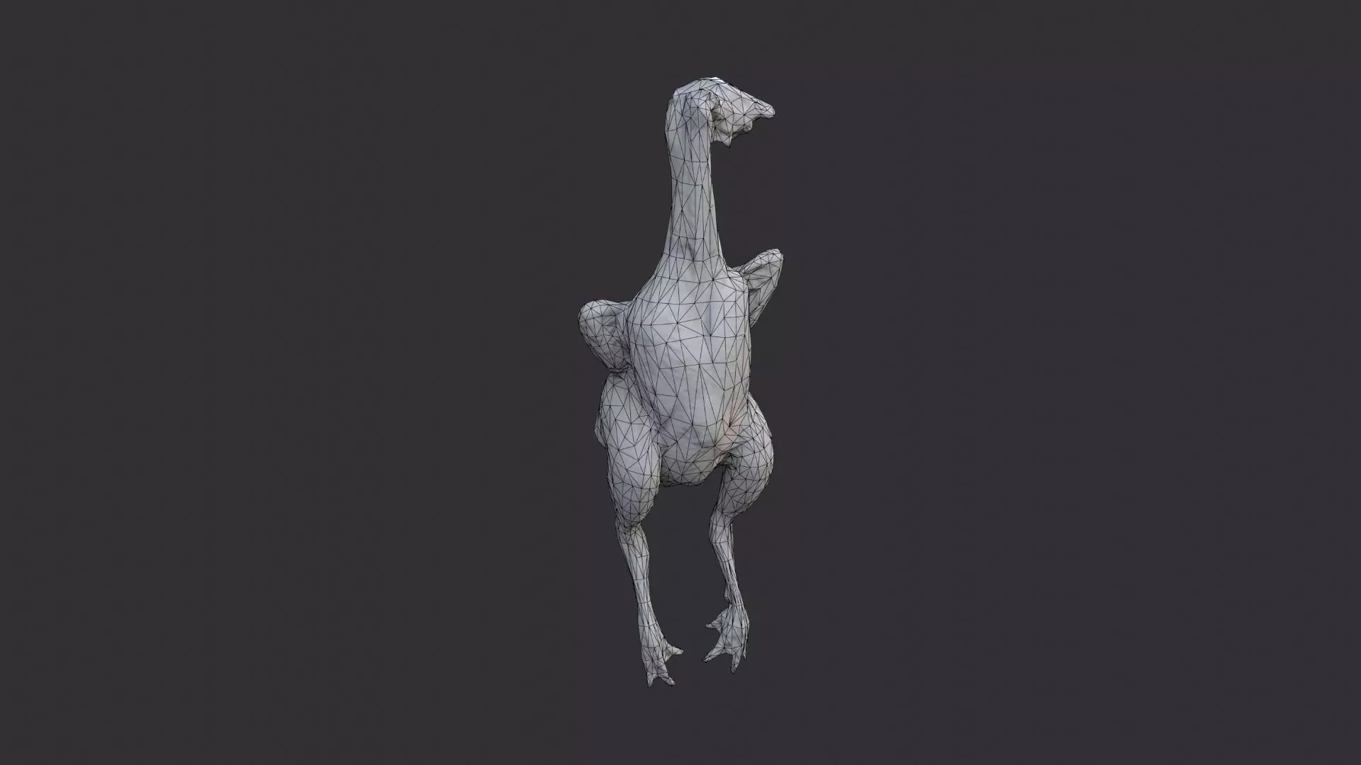 Butchered Chicken Prop Figure Low-poly 3D model_7