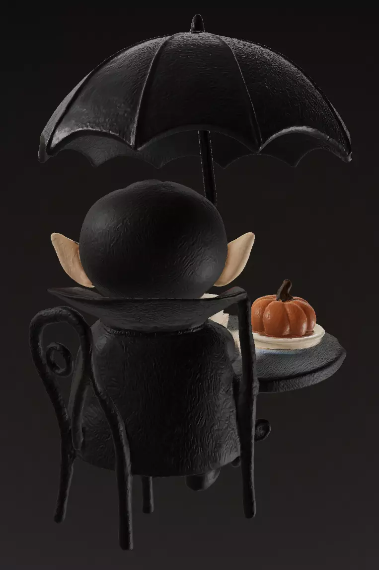 The Vampires Coffee Corner 3D Printable Miniature STL Model 3D model_1
