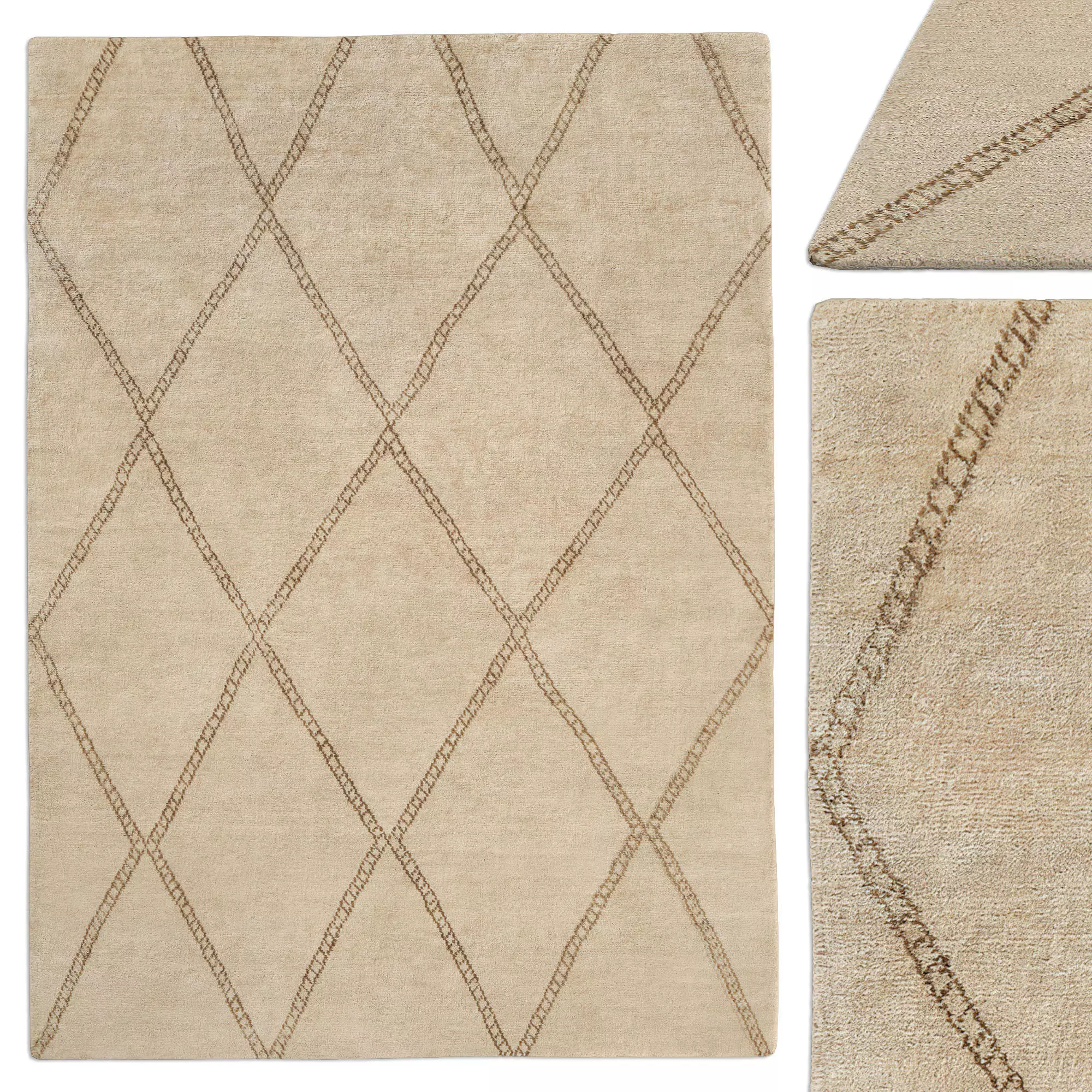 Loha Rug Burunt Caramel 3D model