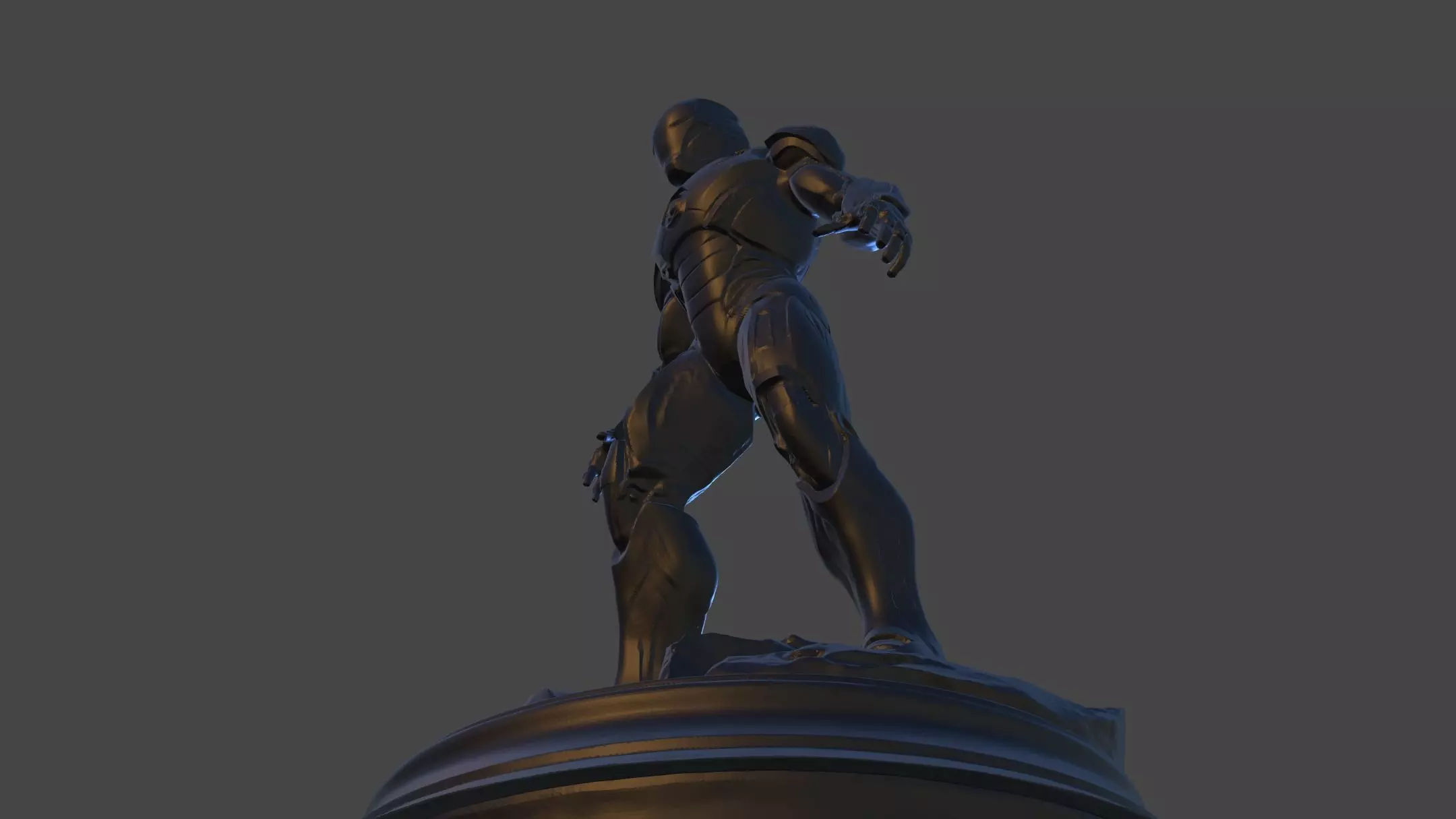 Iron Sentinel  High Poly Collectible 3D print model_17