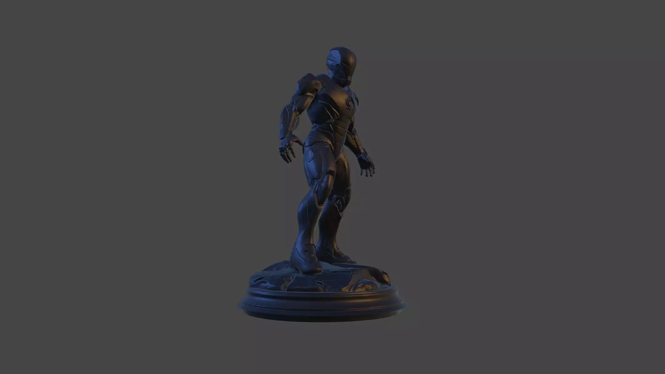 Iron Sentinel  High Poly Collectible 3D print model_18