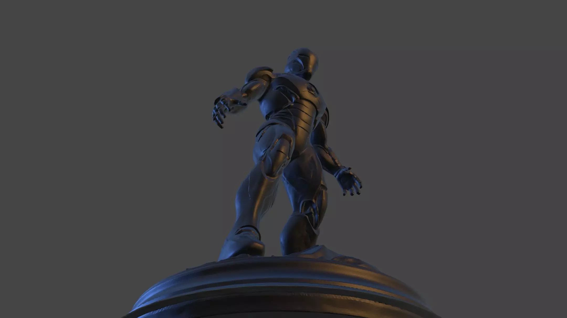 Iron Sentinel  High Poly Collectible 3D print model_16