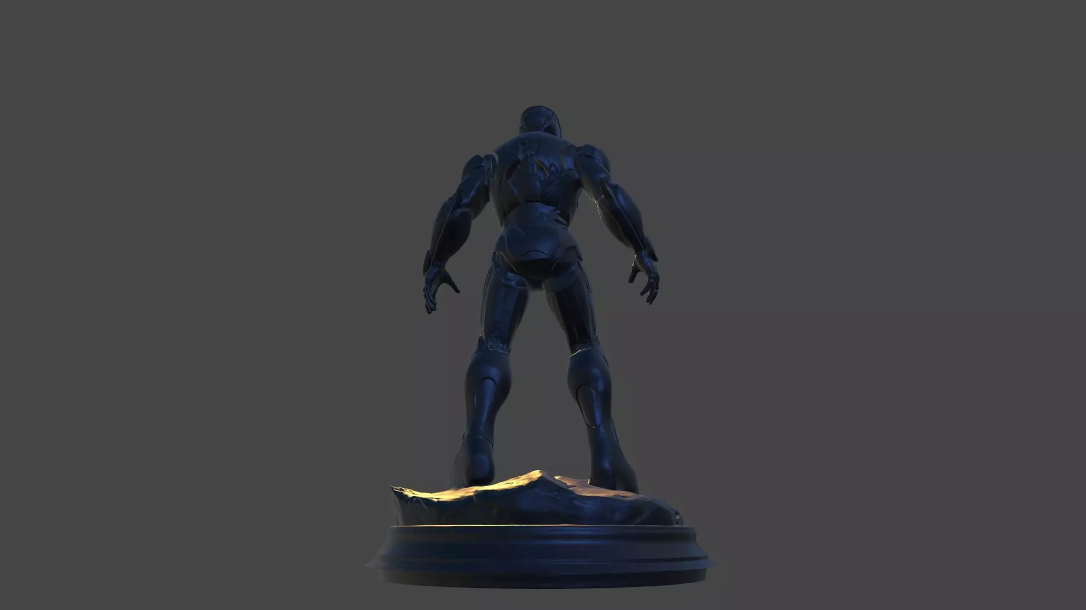 Iron Sentinel  High Poly Collectible 3D print model_13