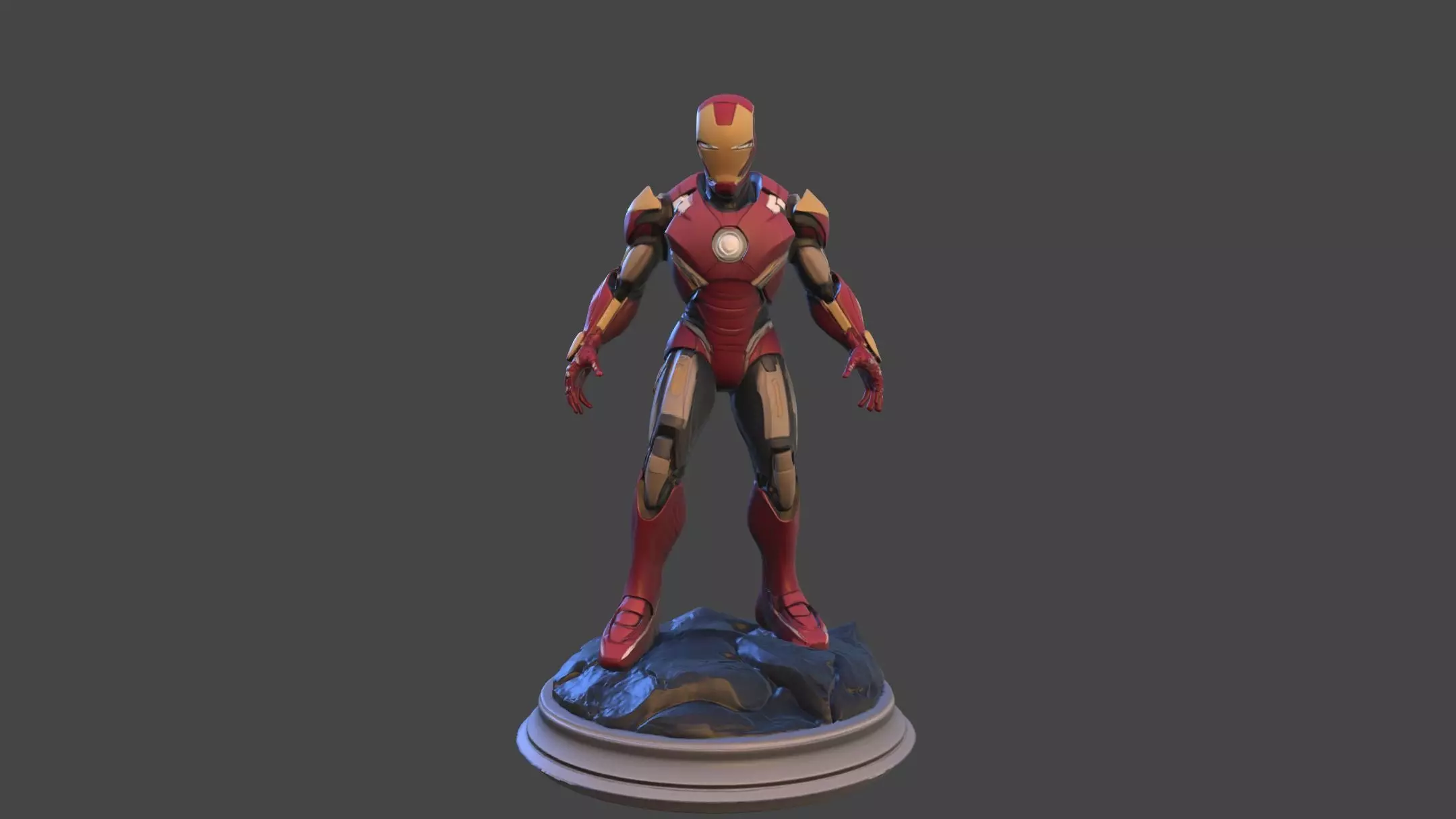 Iron Sentinel  High Poly Collectible 3D print model_25