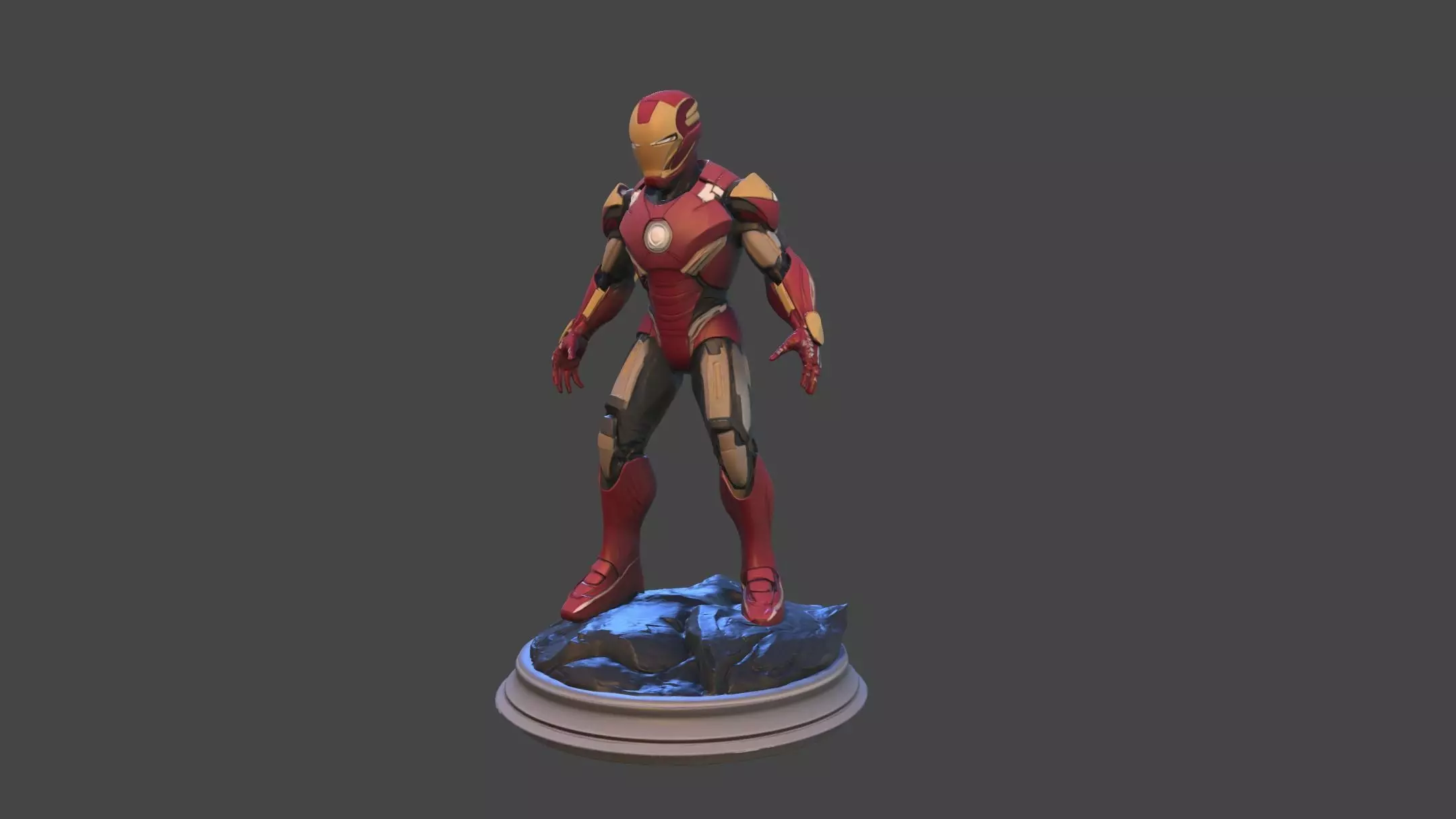 Iron Sentinel  High Poly Collectible 3D print model_1