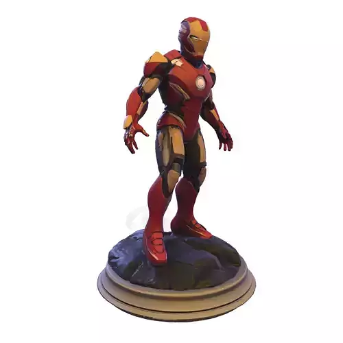 Iron Sentinel  High Poly Collectible 3D print model