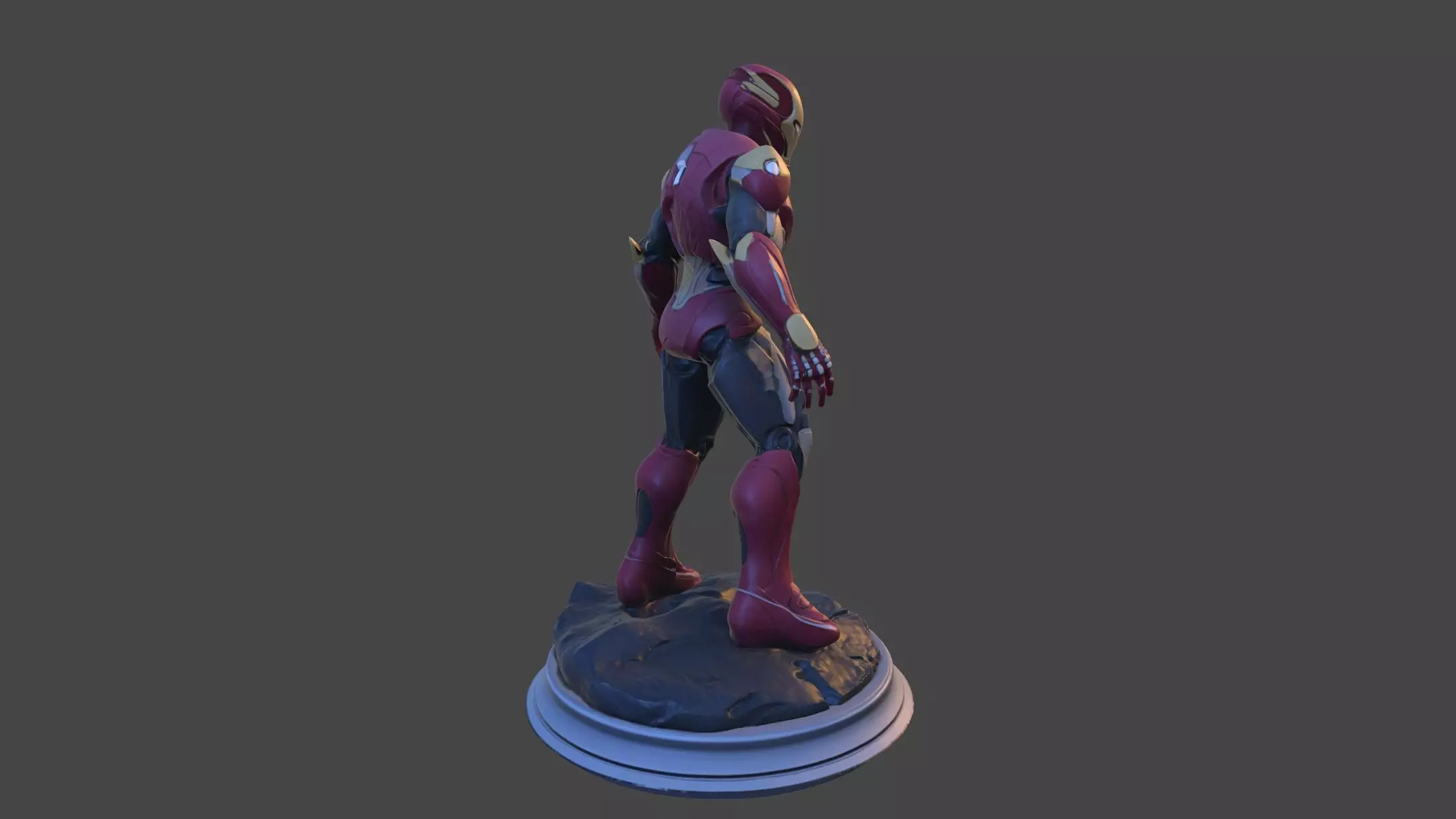 Iron Sentinel  High Poly Collectible 3D print model_31
