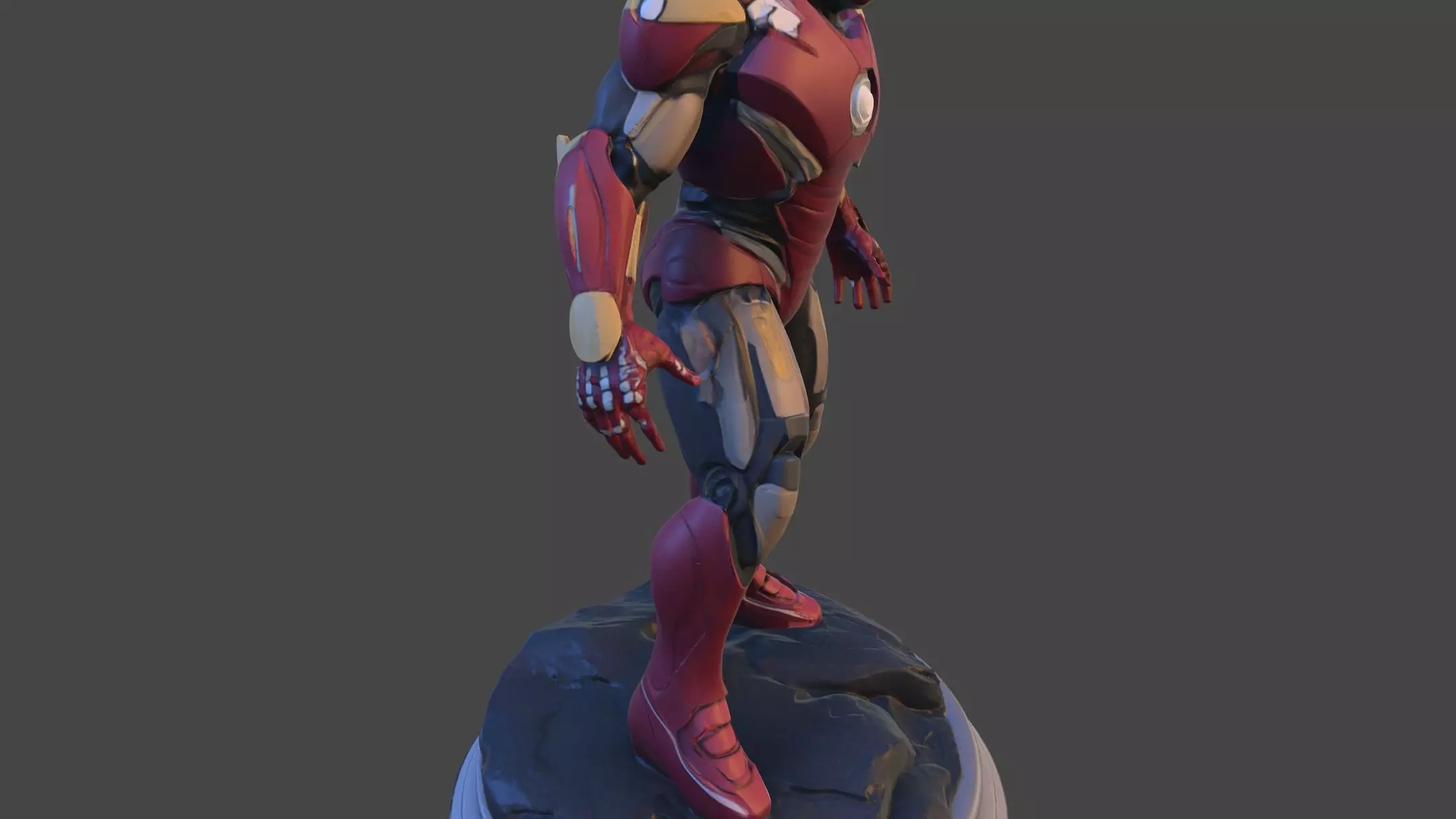 Iron Sentinel  High Poly Collectible 3D print model_8