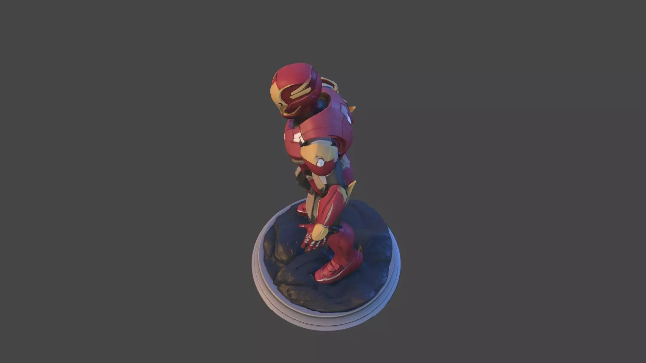 Iron Sentinel  High Poly Collectible 3D print model_4