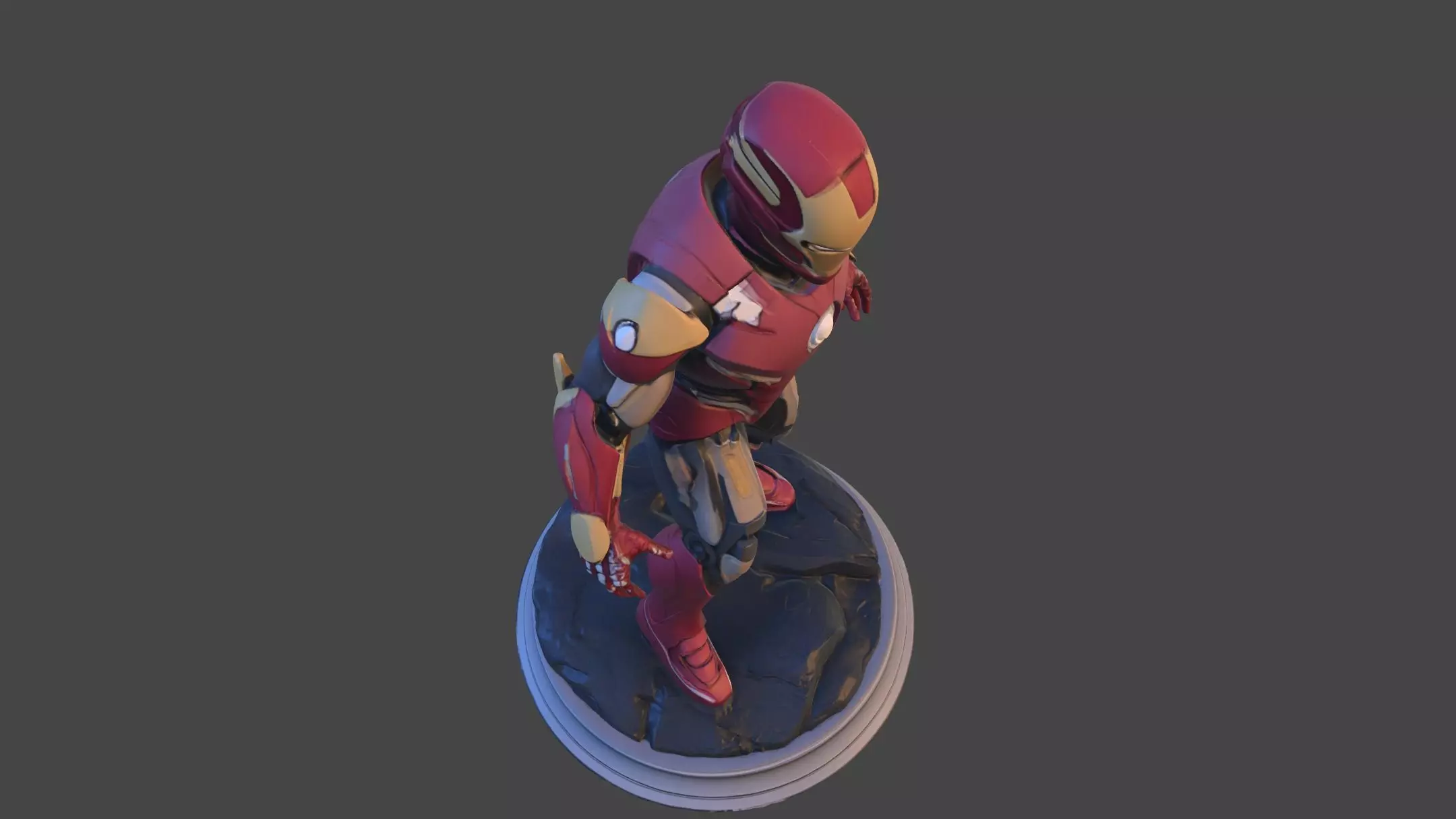 Iron Sentinel  High Poly Collectible 3D print model_21