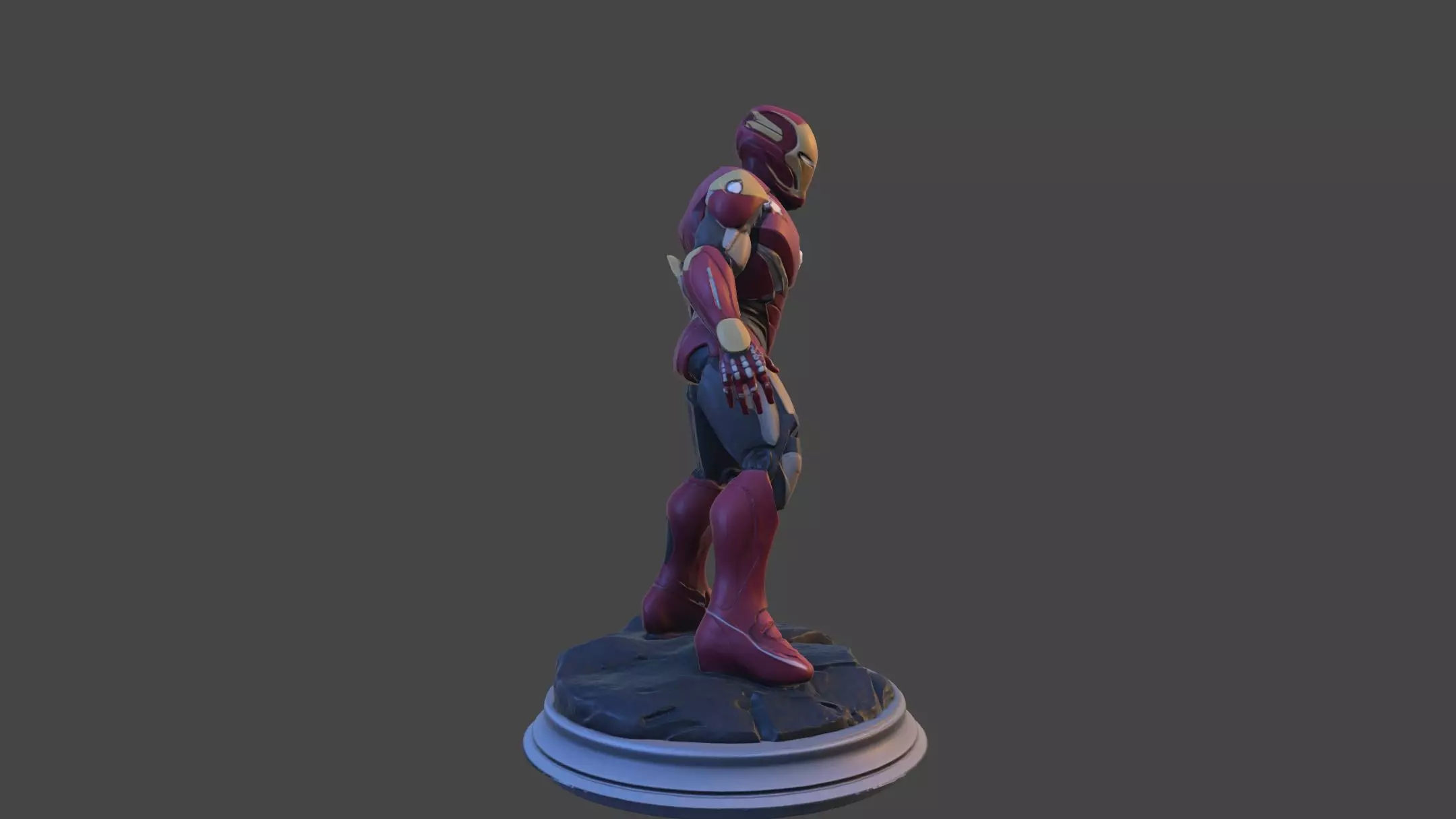 Iron Sentinel  High Poly Collectible 3D print model_28