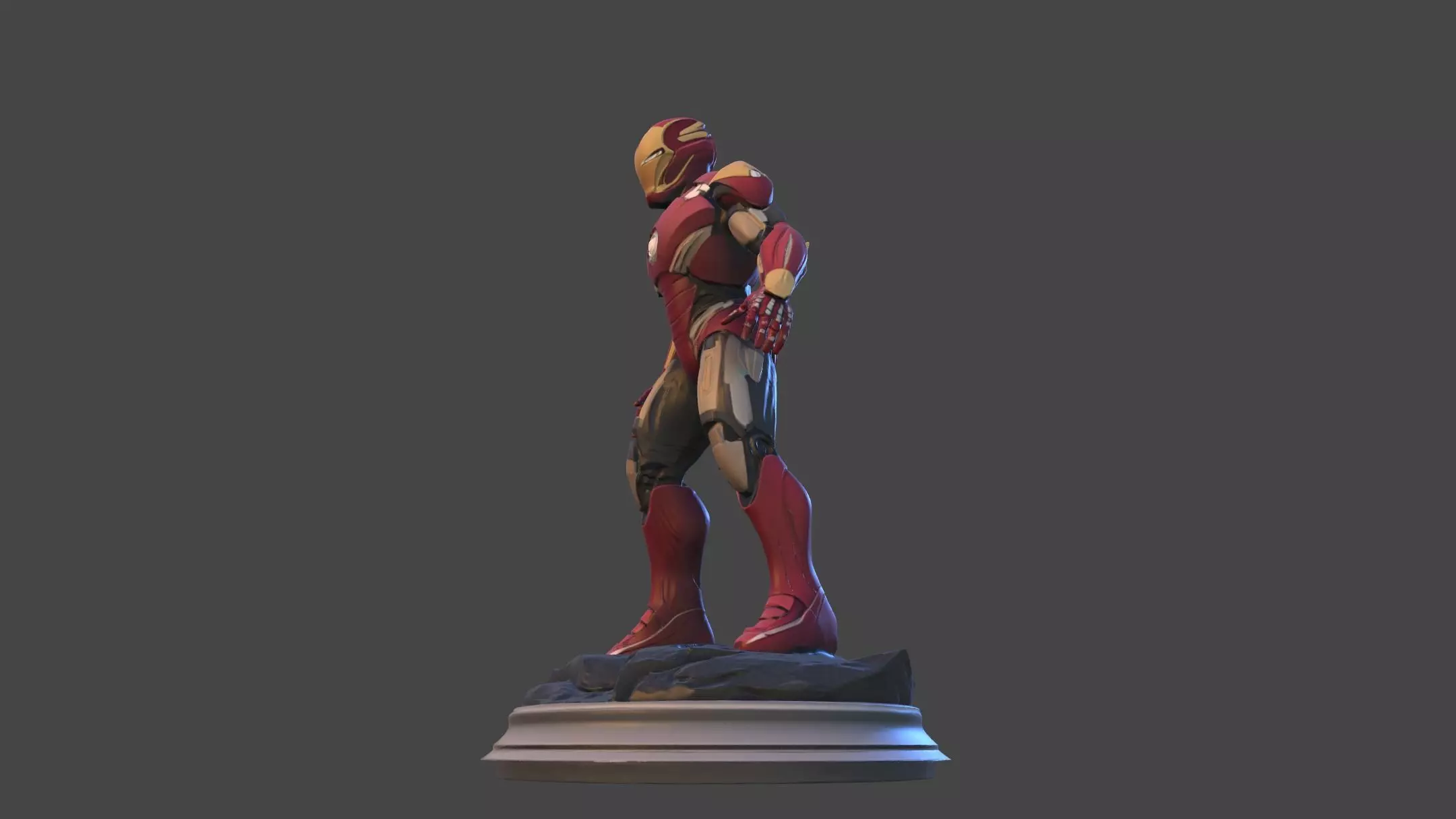 Iron Sentinel  High Poly Collectible 3D print model_12