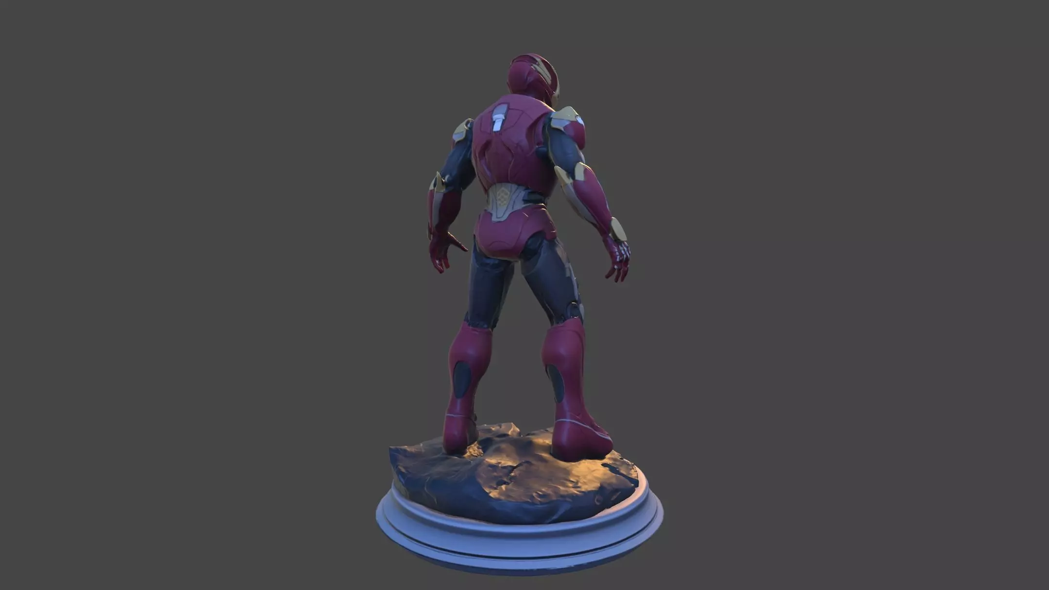 Iron Sentinel  High Poly Collectible 3D print model_30