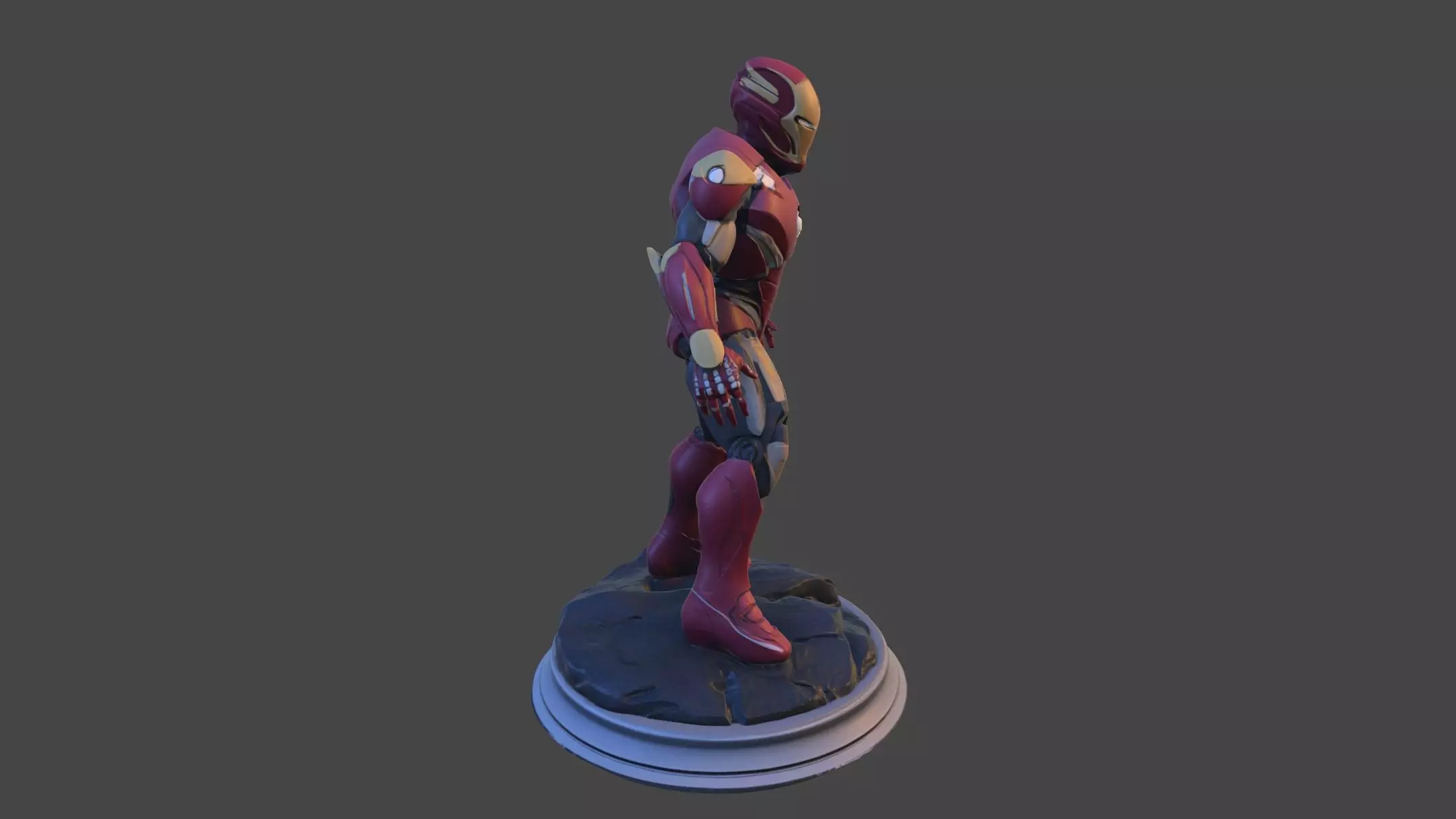 Iron Sentinel  High Poly Collectible 3D print model_32