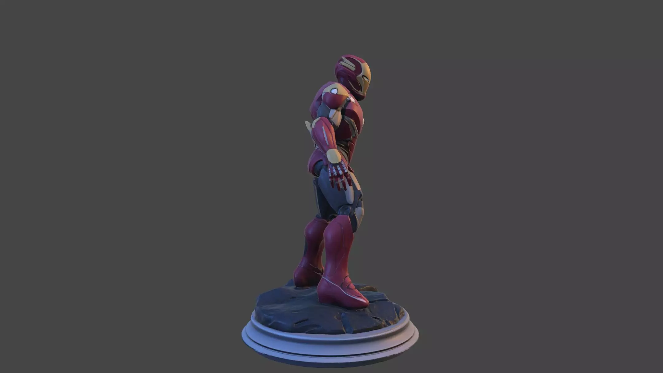 Iron Sentinel  High Poly Collectible 3D print model_24