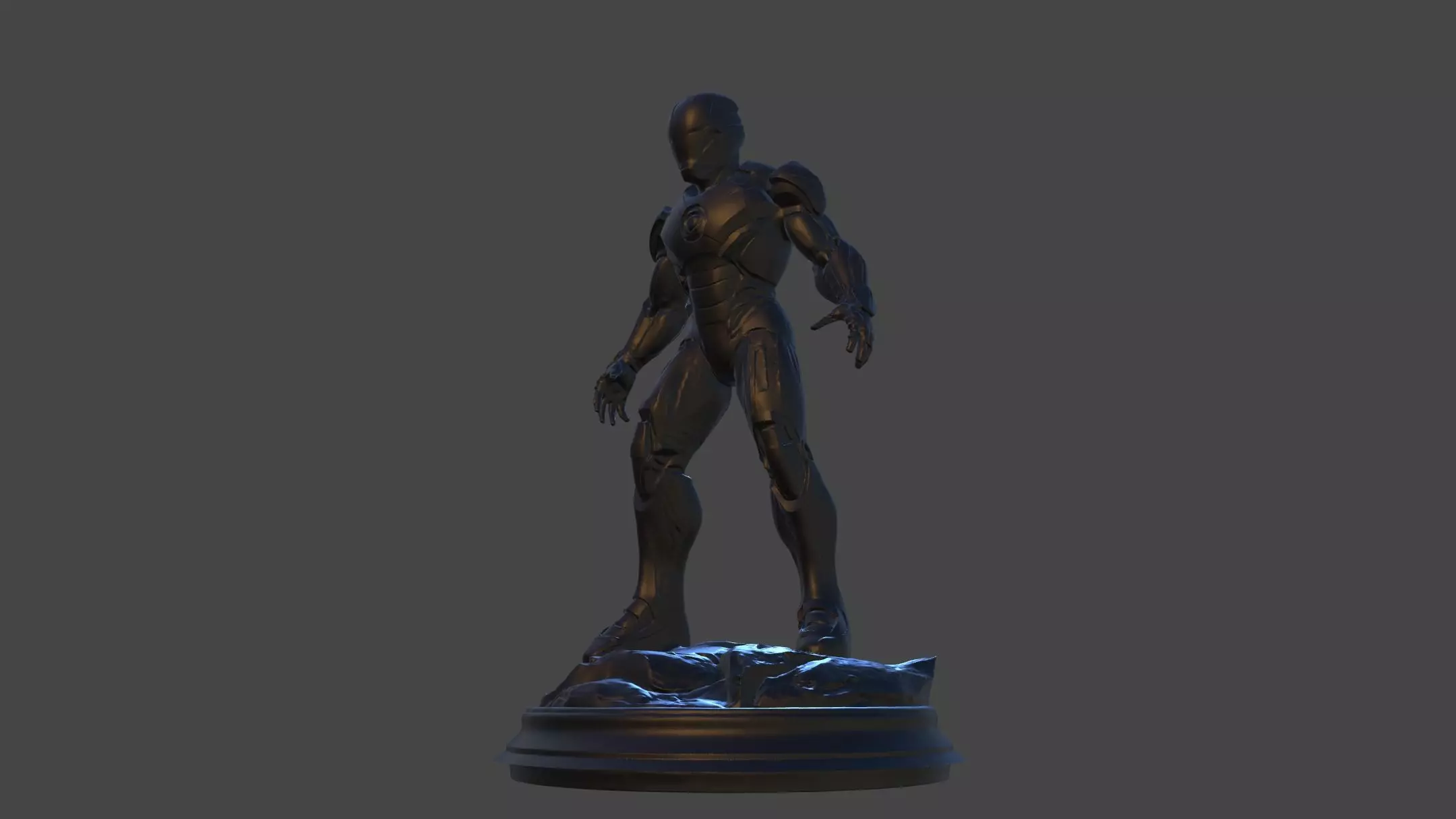 Iron Sentinel  High Poly Collectible 3D print model_10