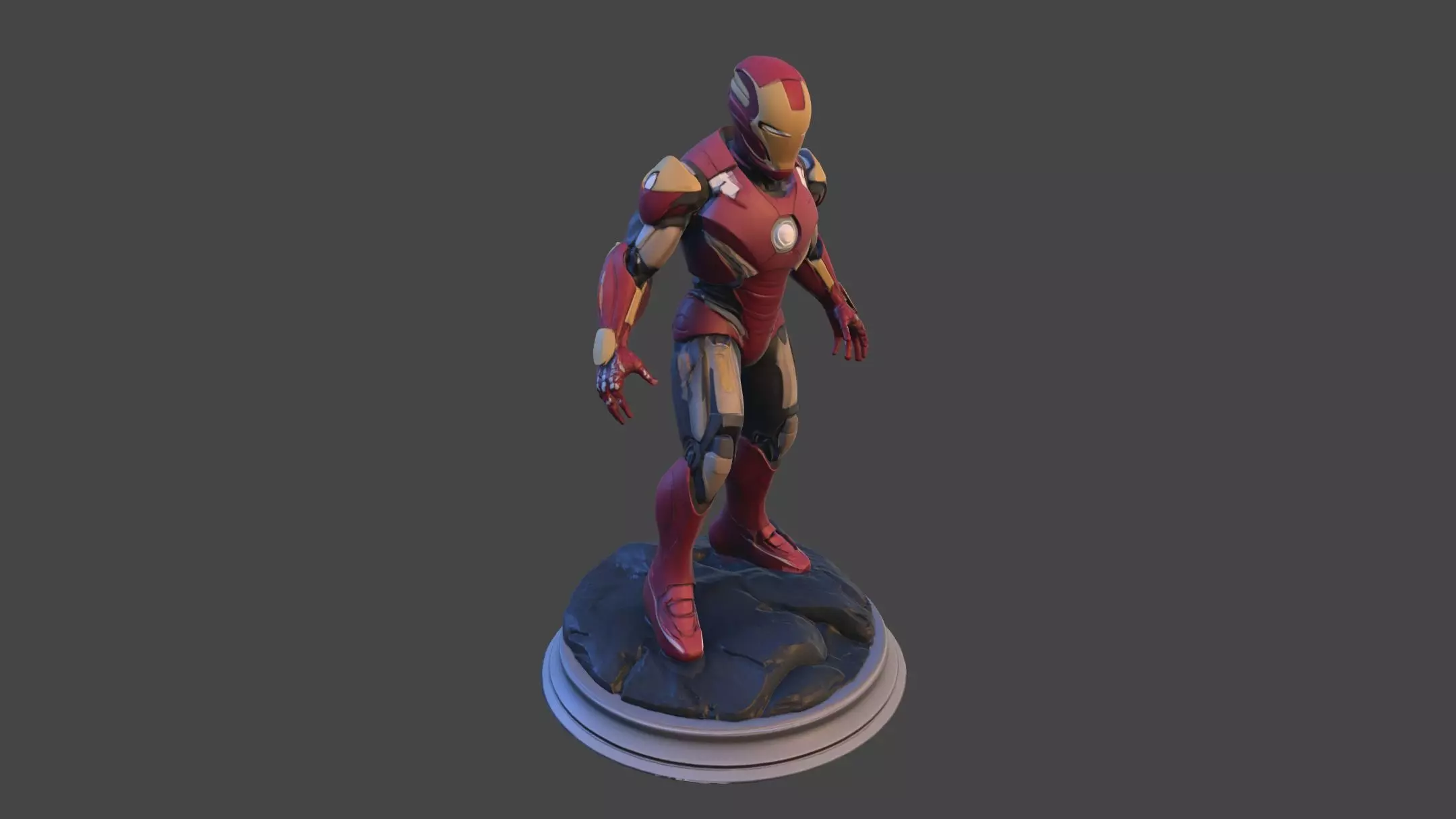 Iron Sentinel  High Poly Collectible 3D print model_33