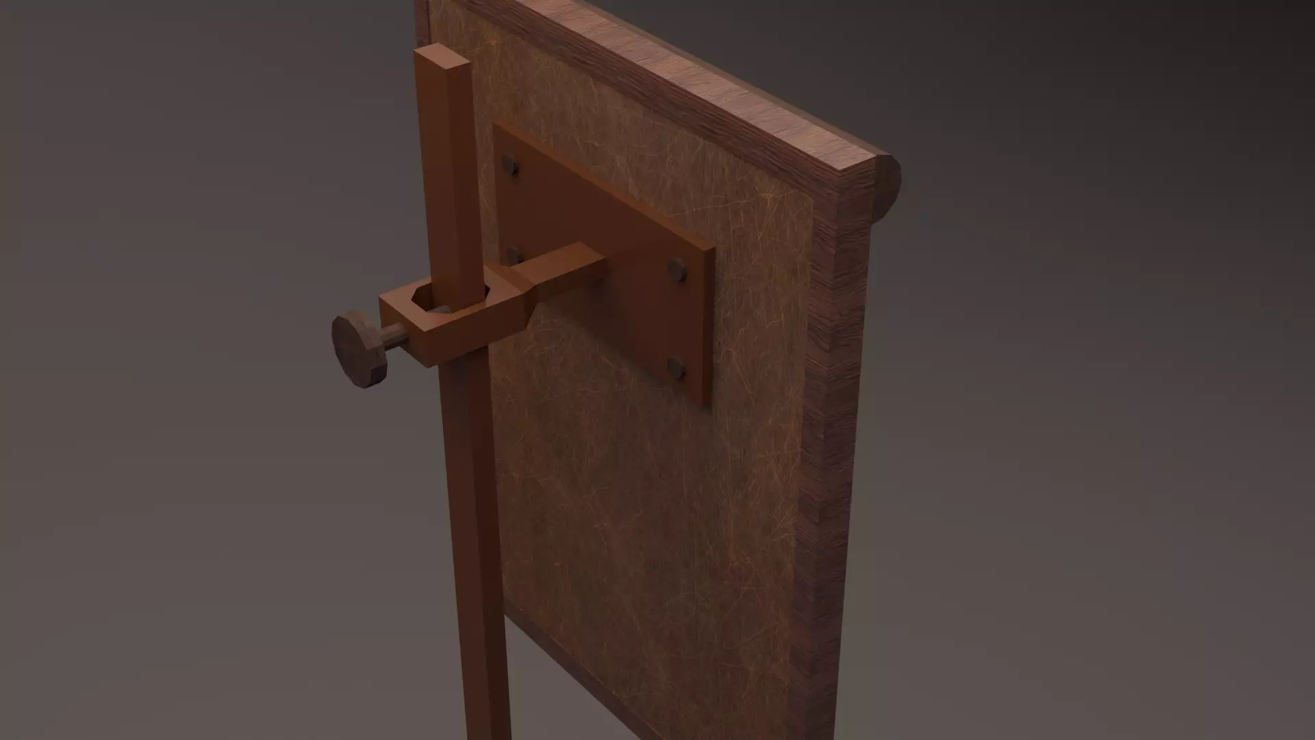 Low Poly Ancient Anatomy Study Board Malbert Low-poly 3D model_1