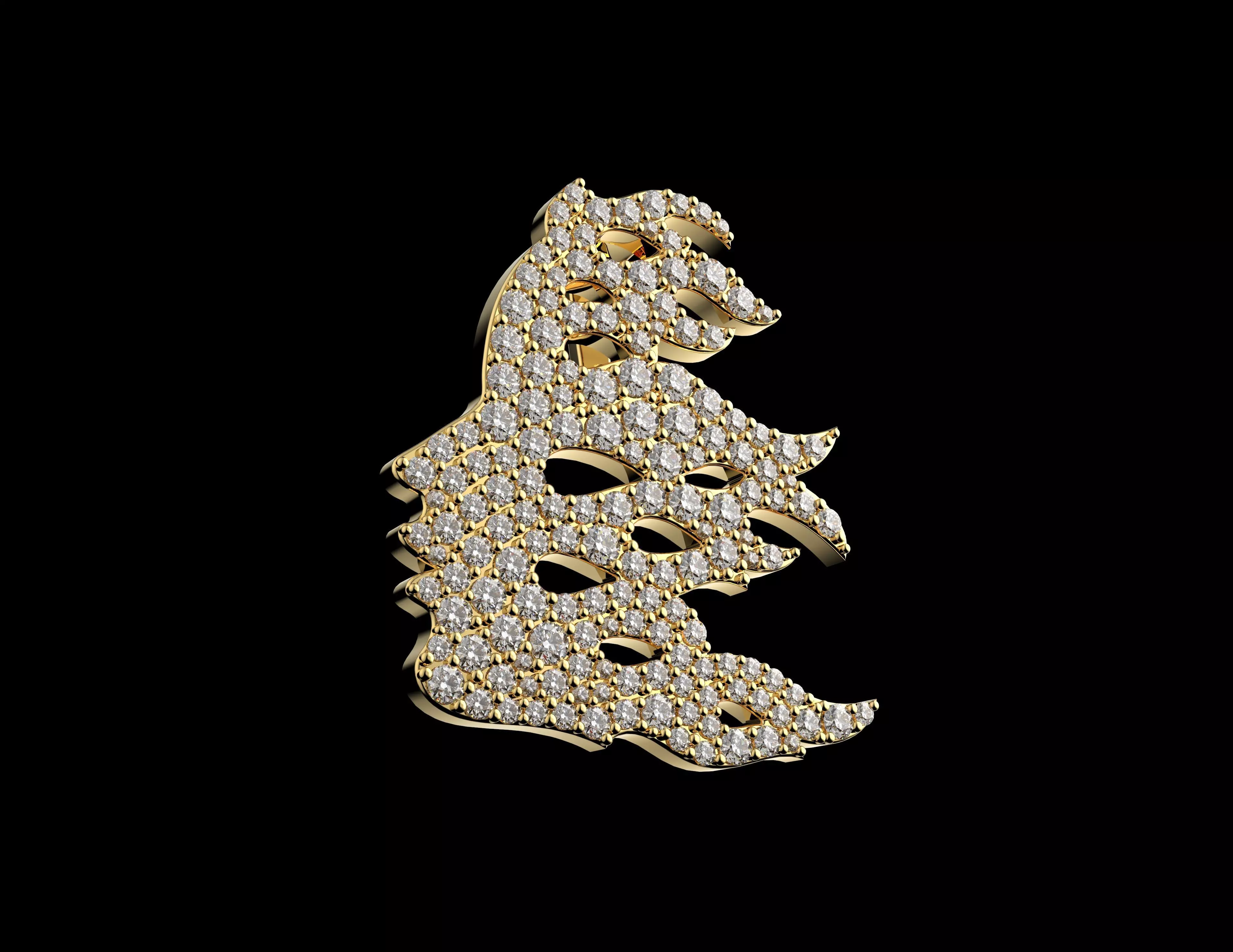 Gold N1536 3D print model_4