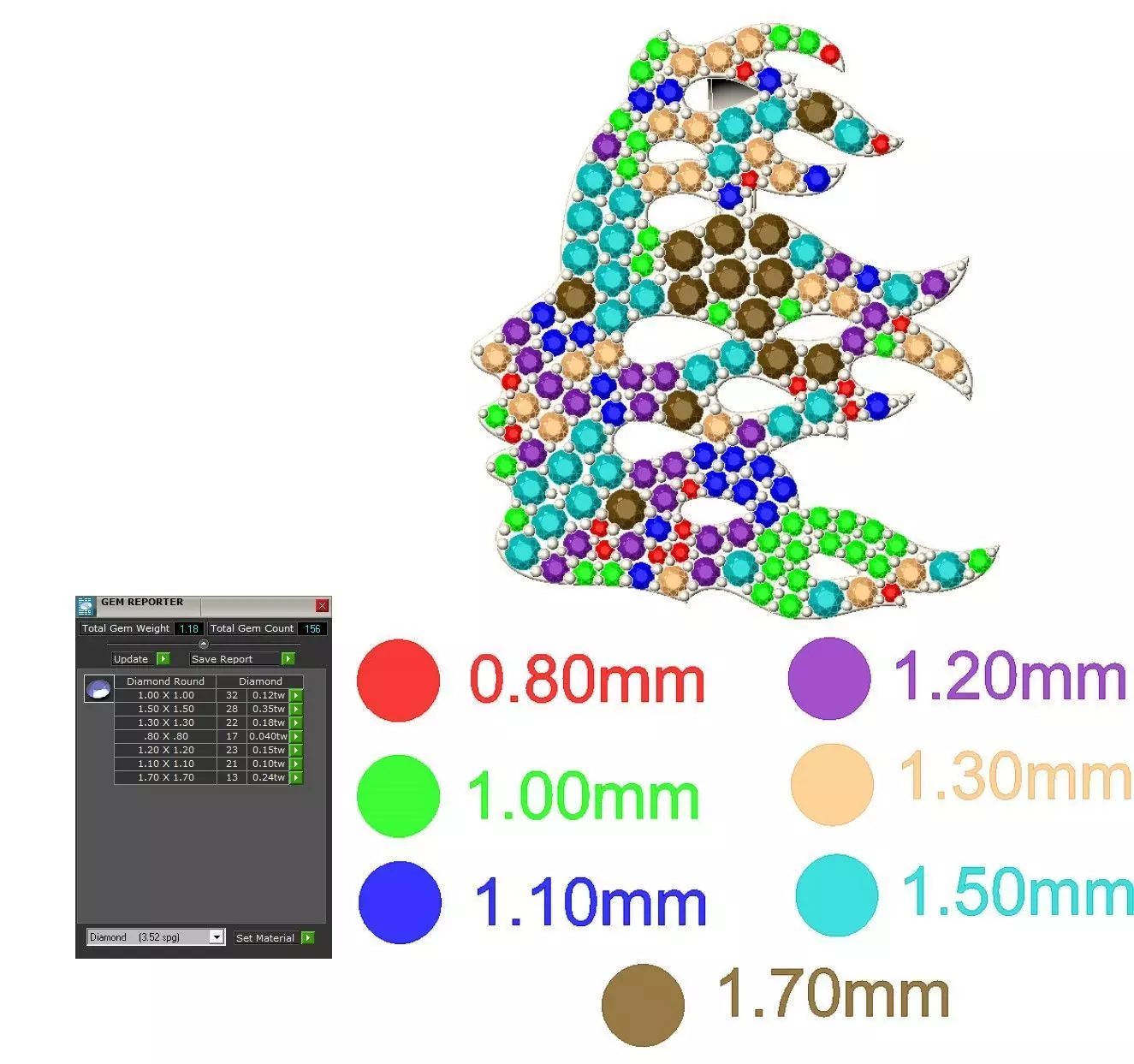 Gold N1536 3D print model_8