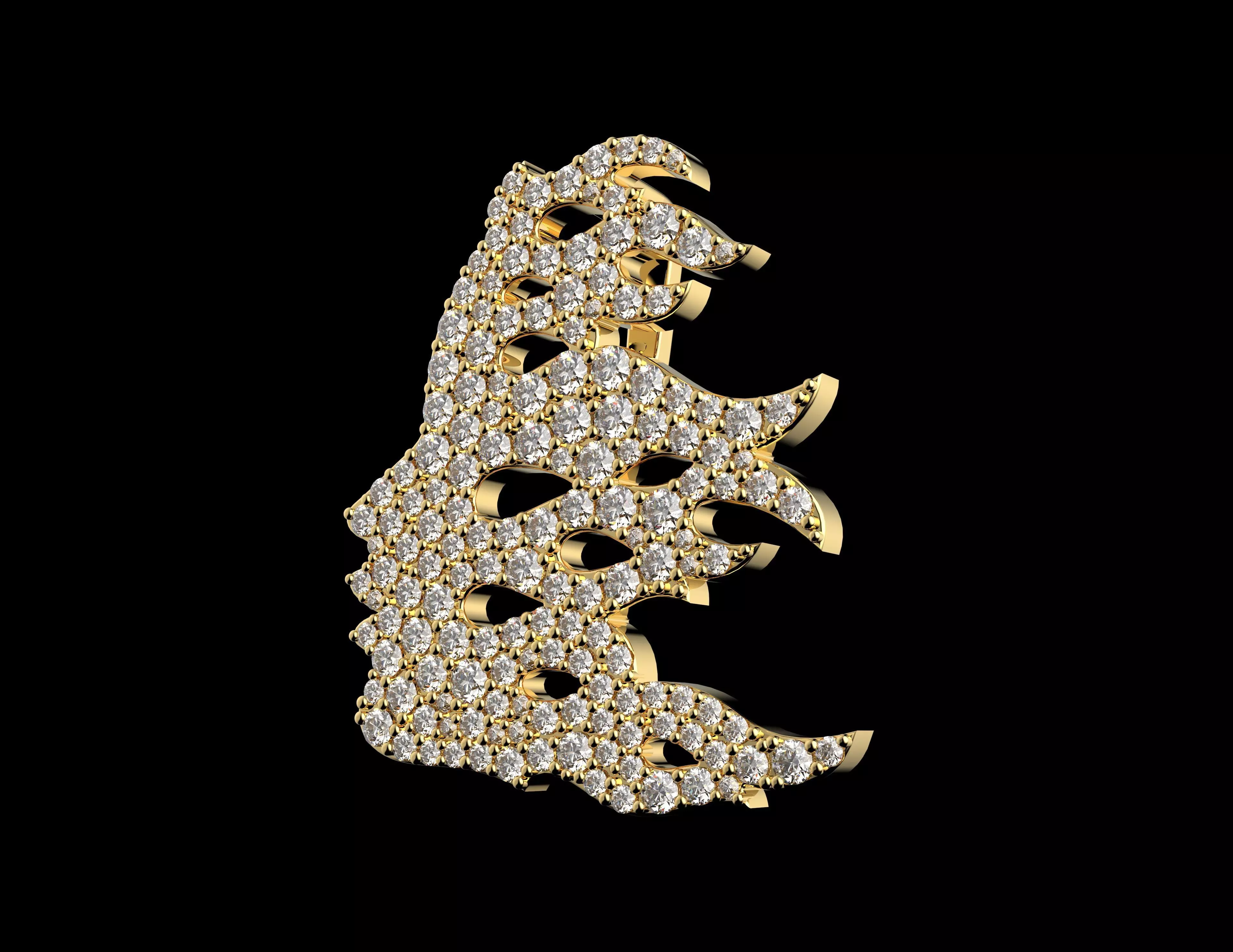 Gold N1536 3D print model_2