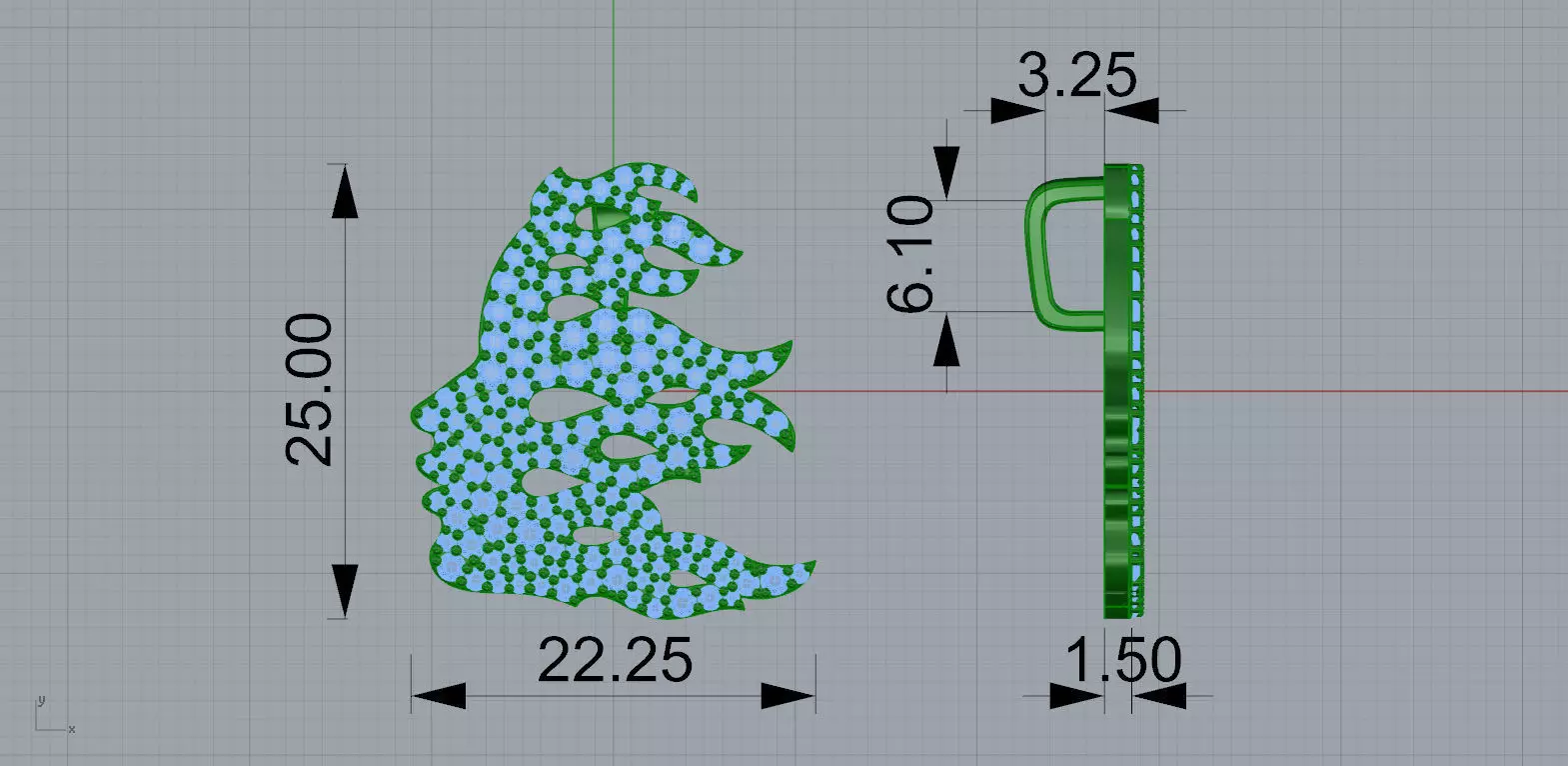 Gold N1536 3D print model_7