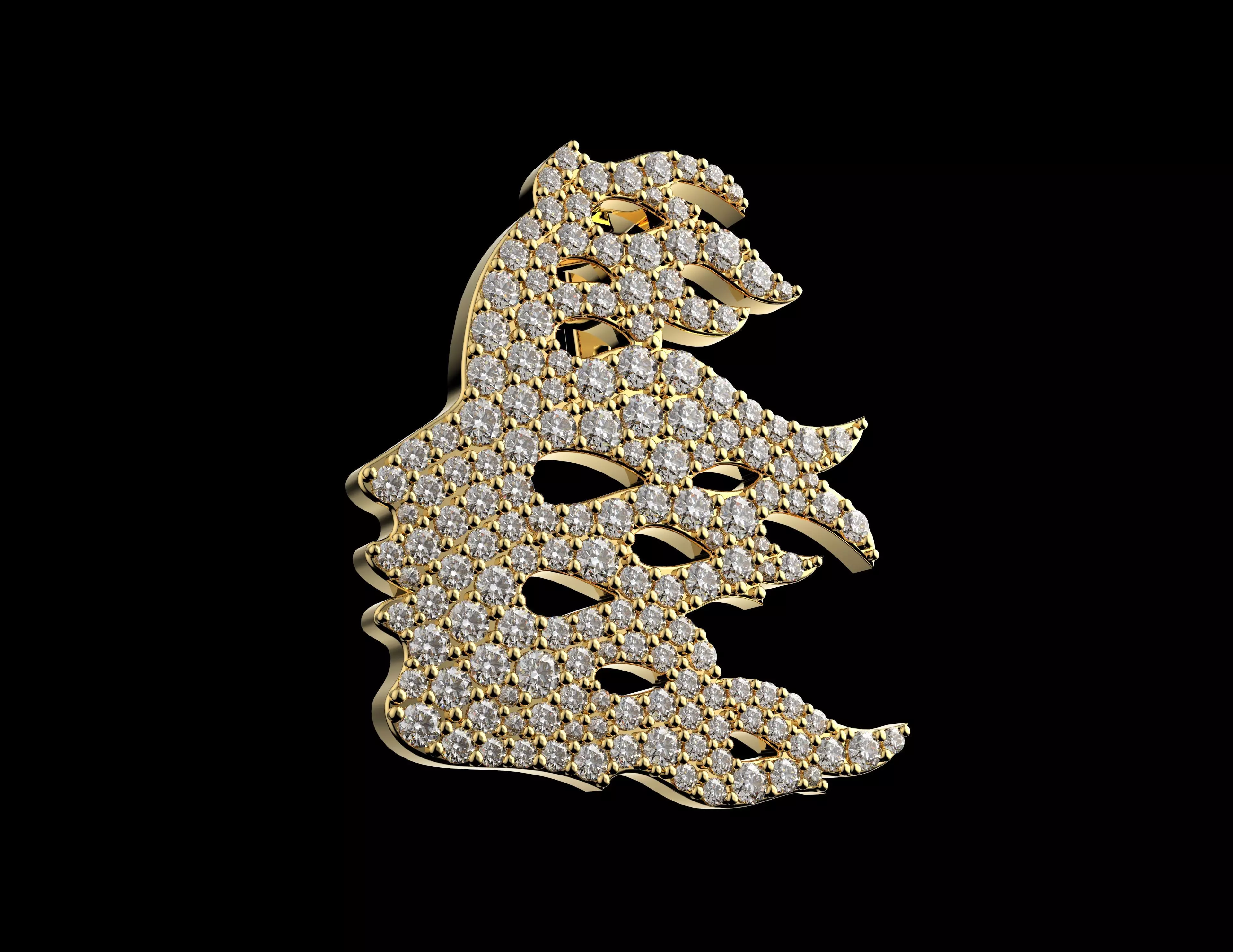 Gold N1536 3D print model_1