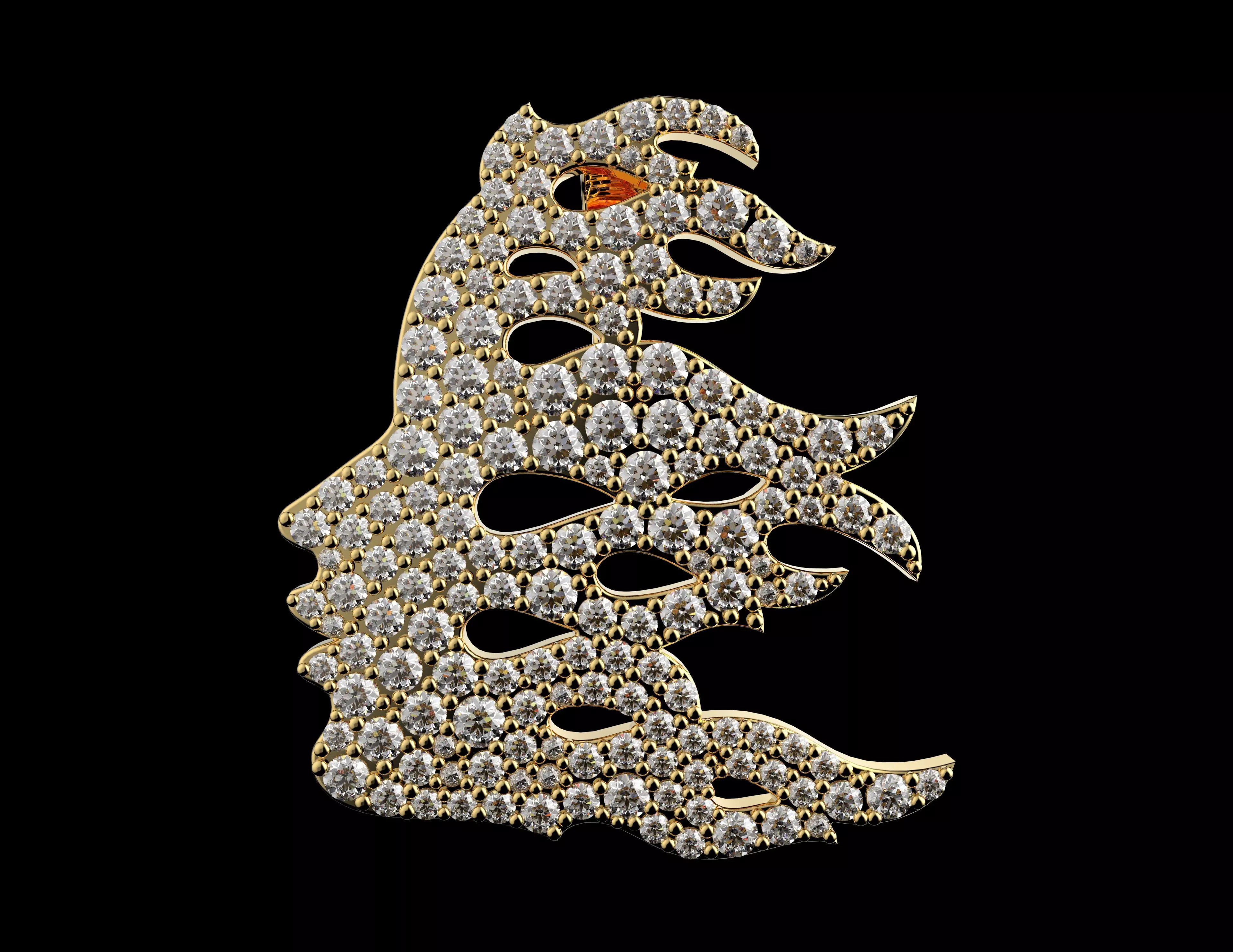 Gold N1536 3D print model_0