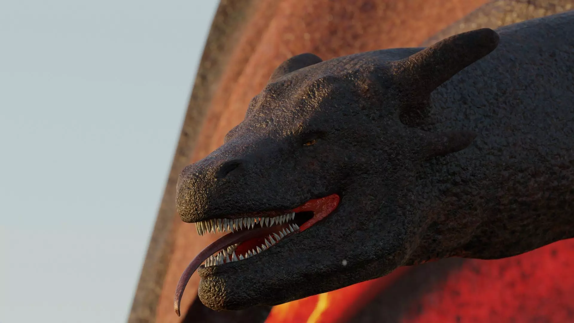 Wyvern-Fully Rigged Dragon Low-poly 3D model_8