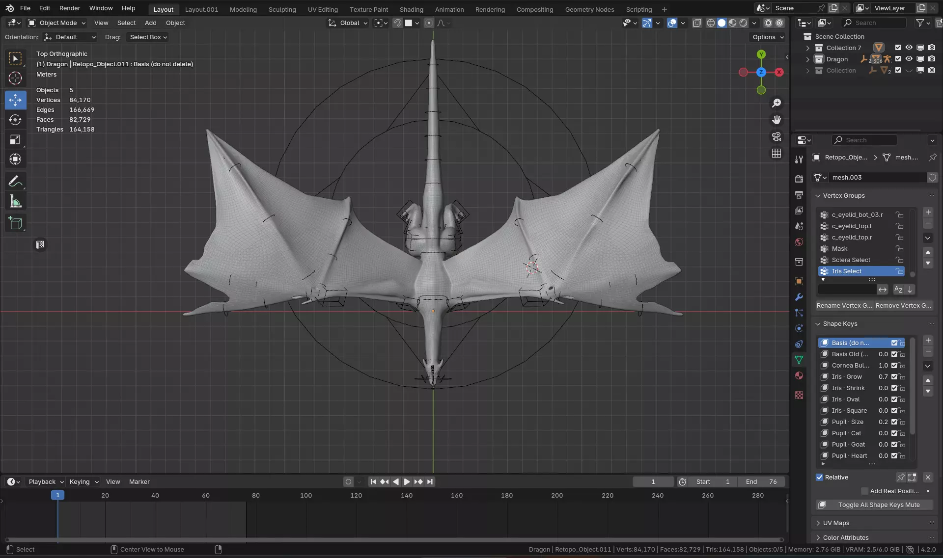 Wyvern-Fully Rigged Dragon Low-poly 3D model_16