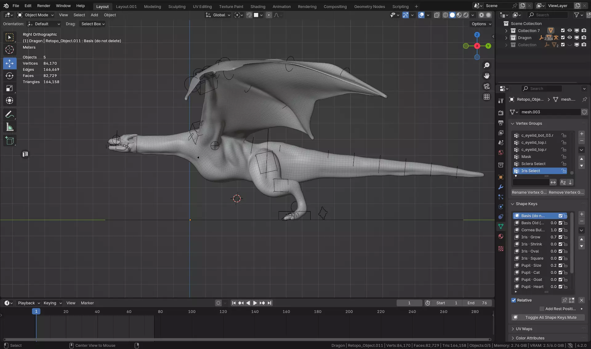 Wyvern-Fully Rigged Dragon Low-poly 3D model_15
