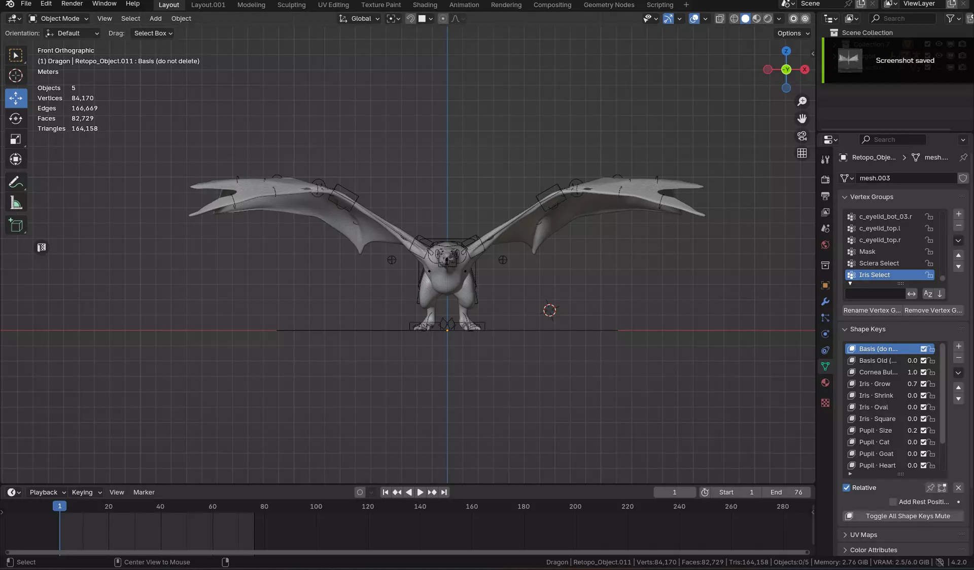 Wyvern-Fully Rigged Dragon Low-poly 3D model_17