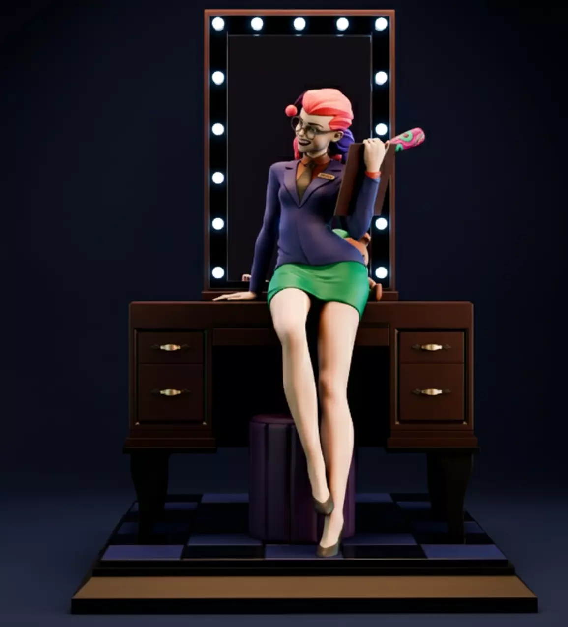 Harley Quinn 3D Model STL 3D print model_0