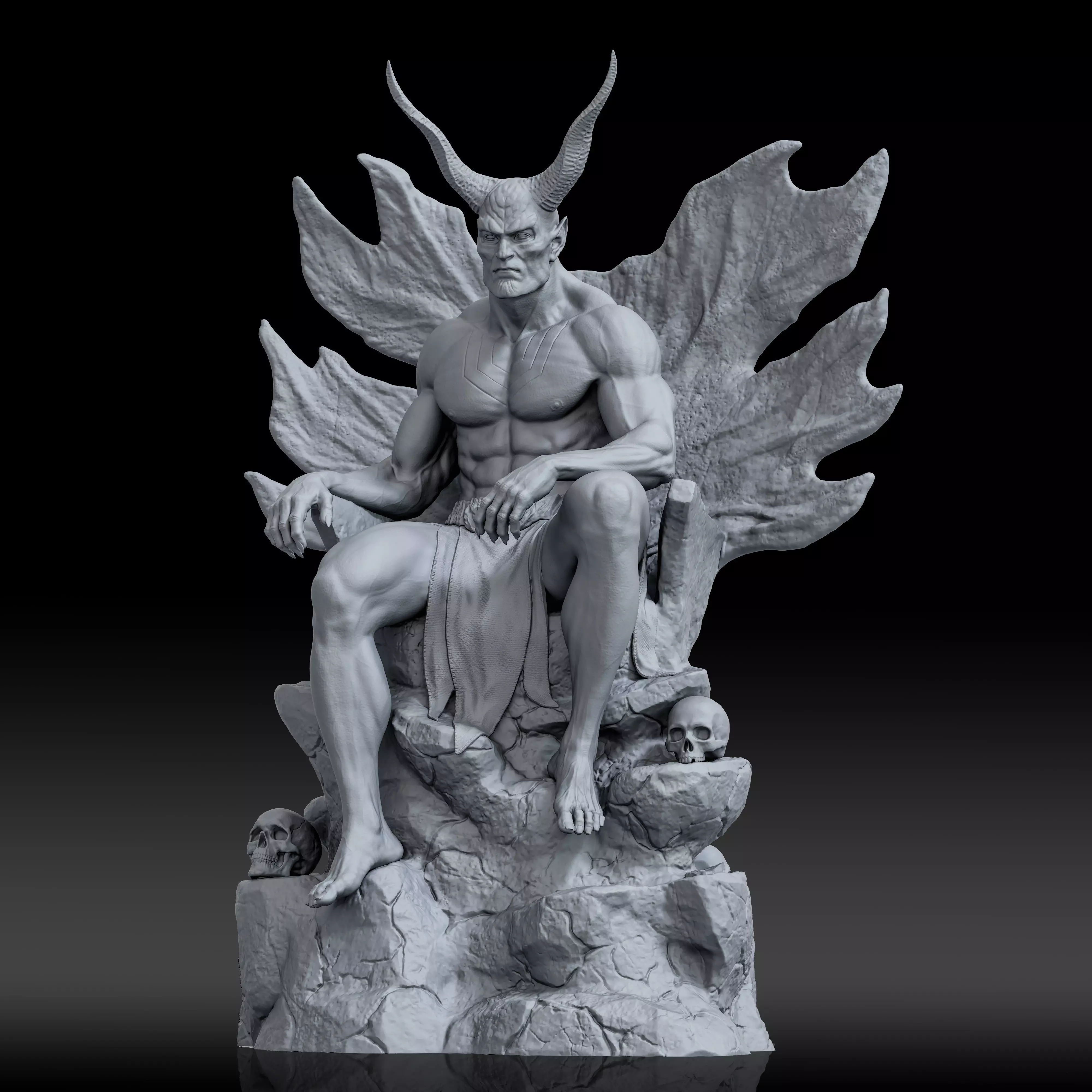 Demon 3D print model_1