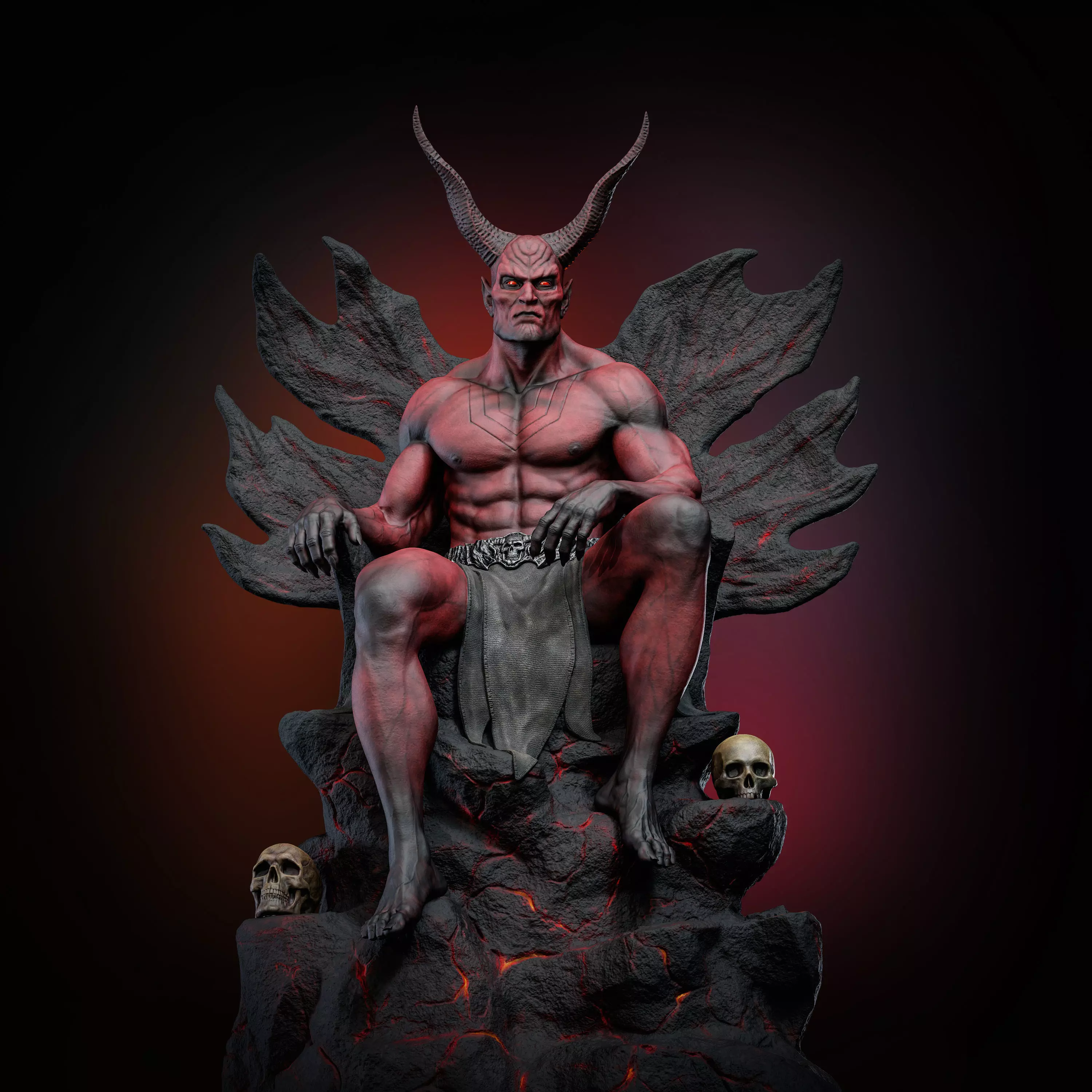 Demon 3D print model_0