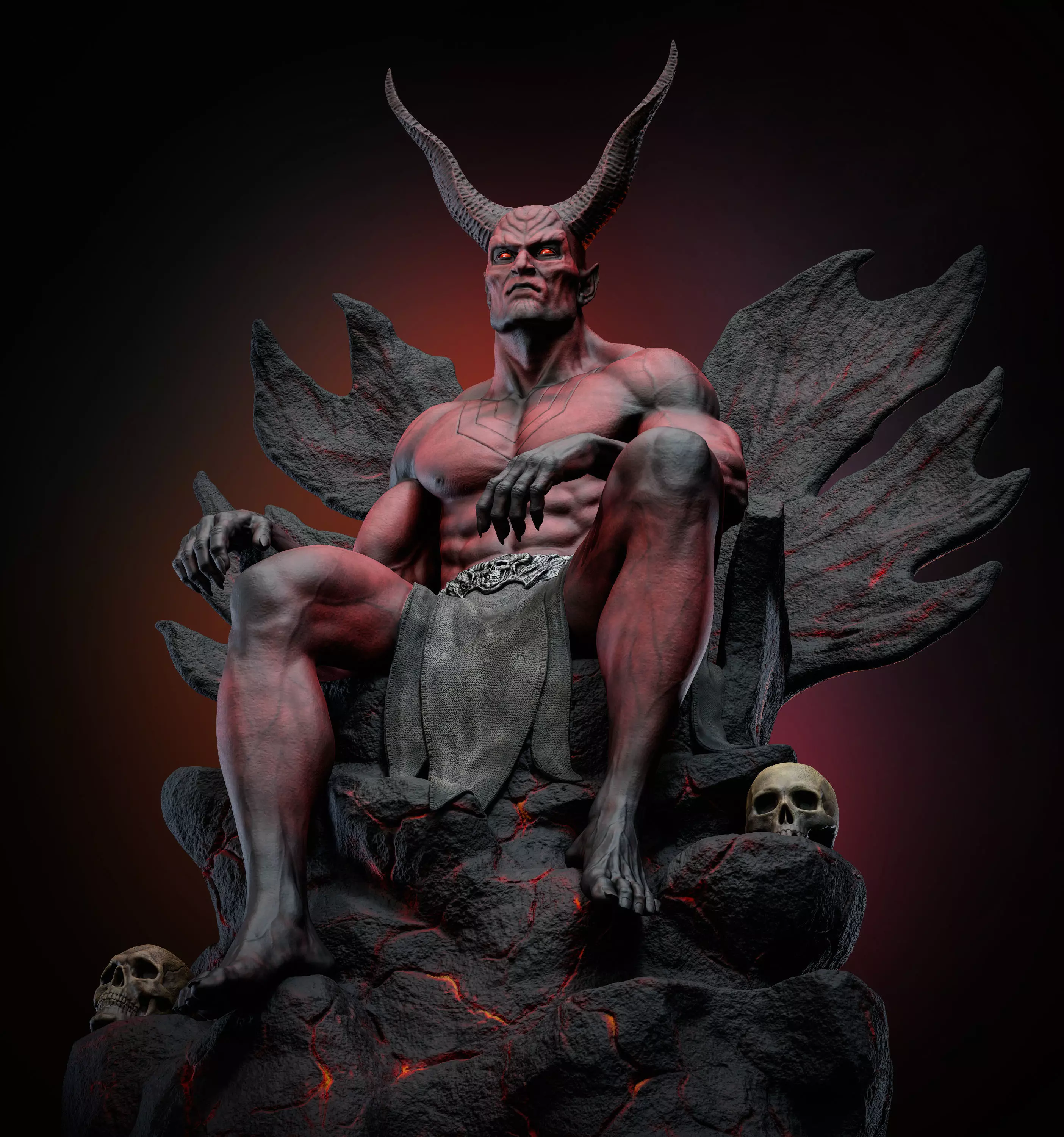 Demon 3D print model_11