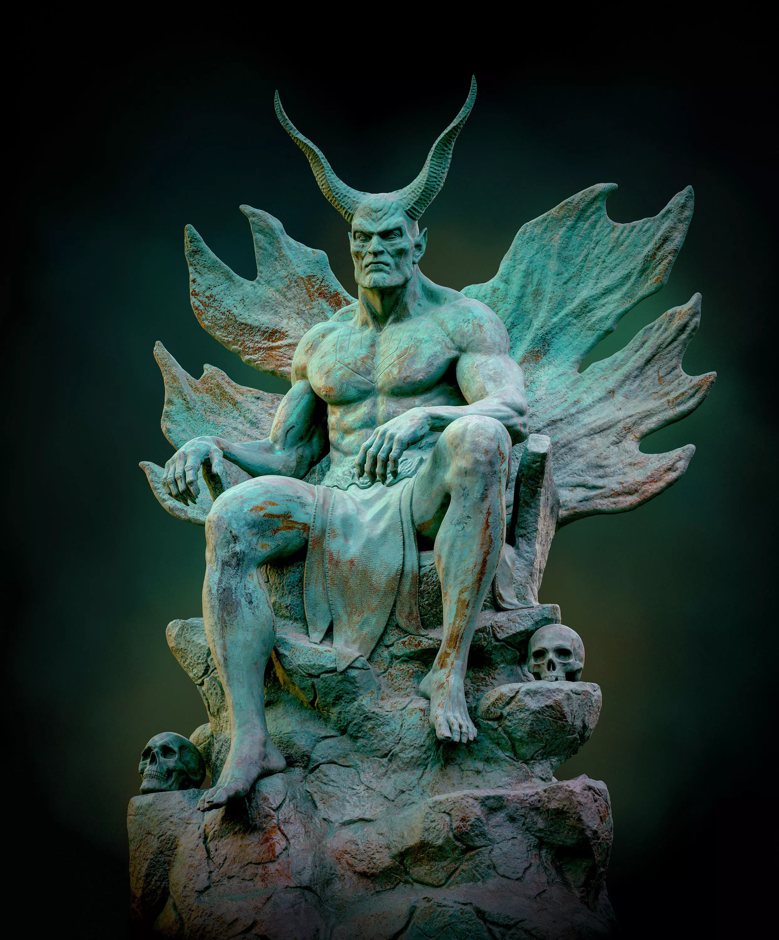 Demon 3D print model_5