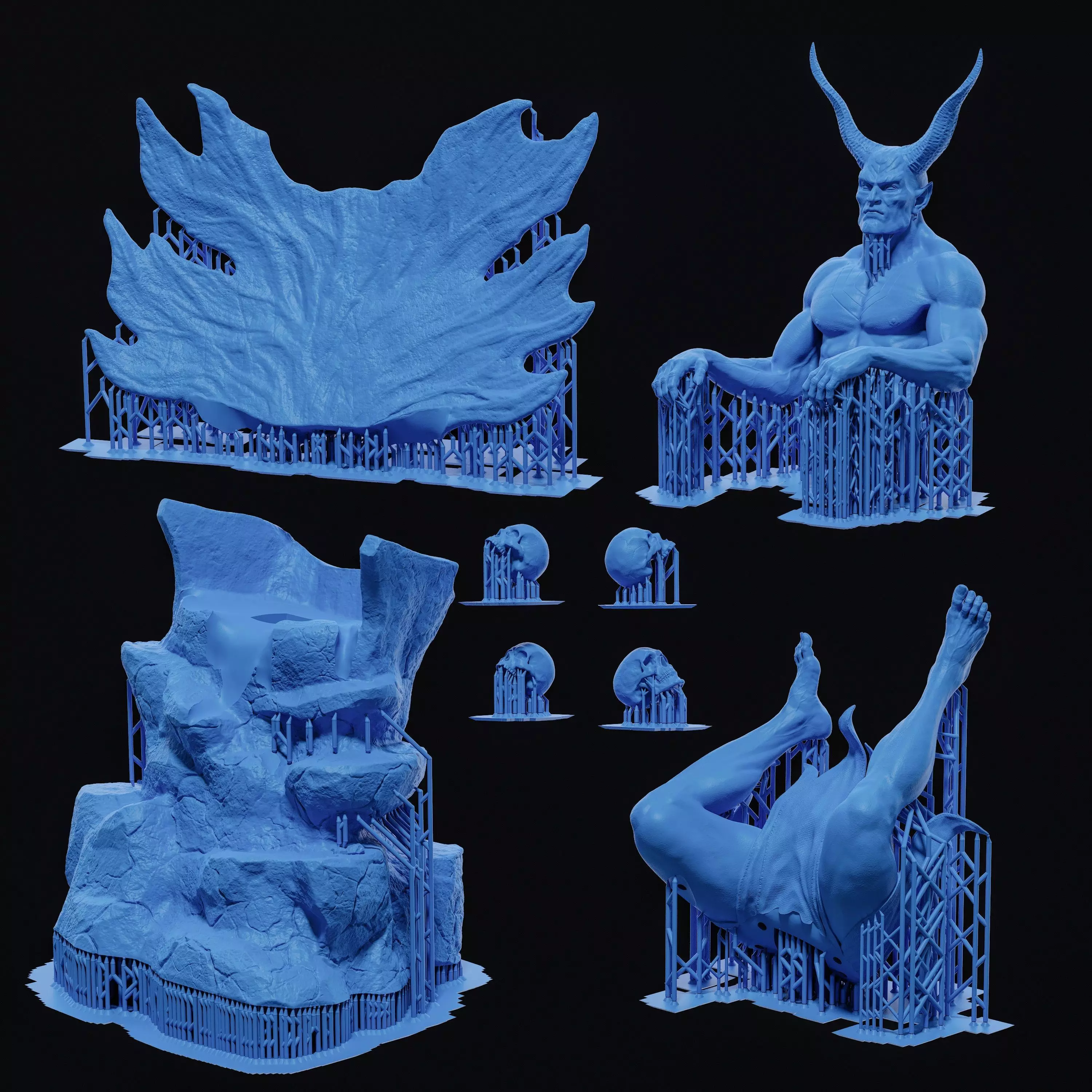 Demon 3D print model_3