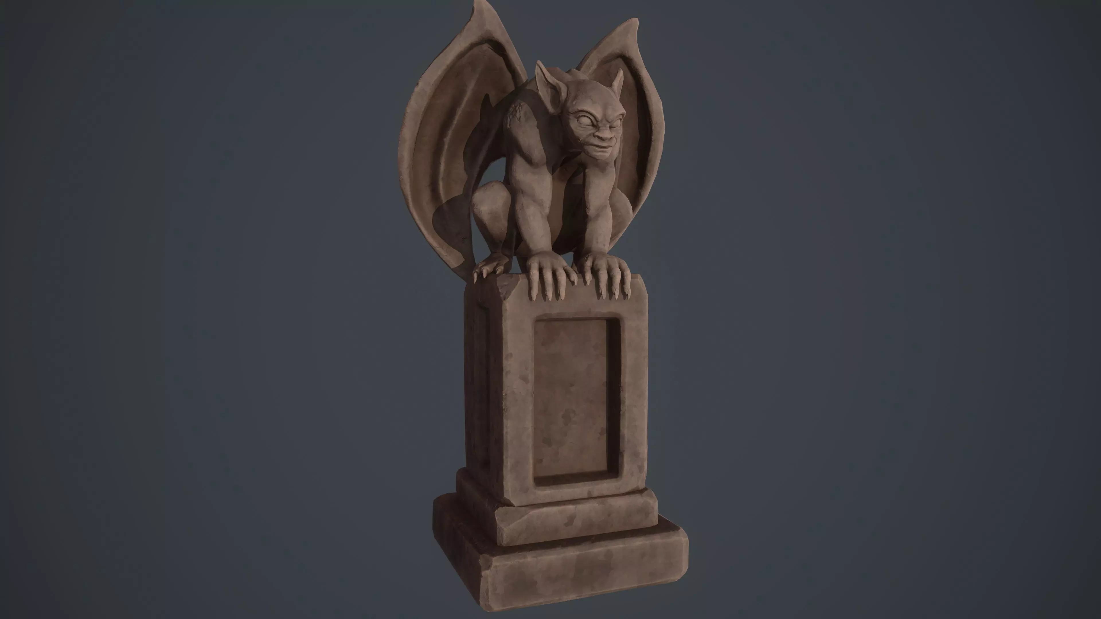 Gargoyle Statue Low-poly 3D model