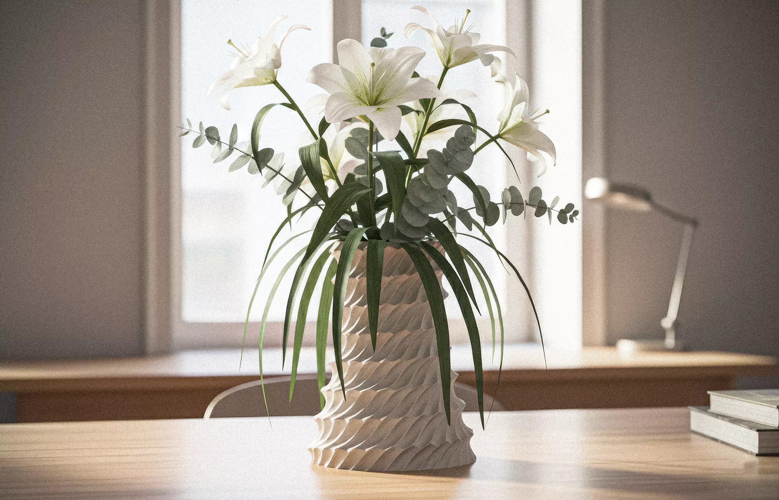 Flower vase Pen Holder Planter 3D print model_0