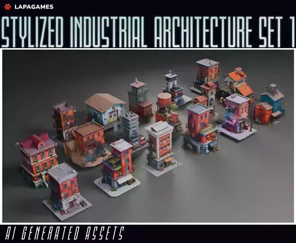 Stylized Industrial Architecture Set 1