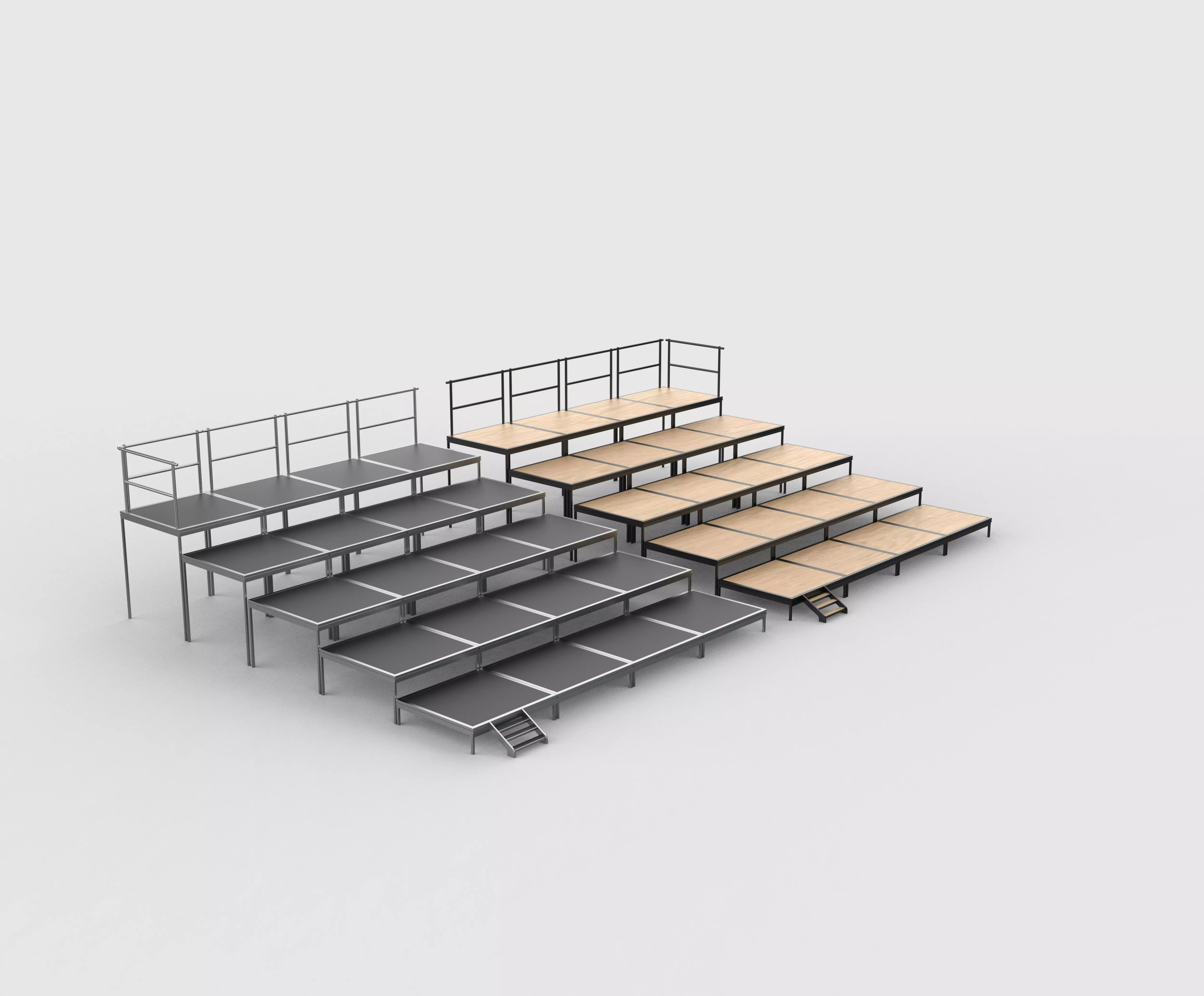 Staging system 3D model