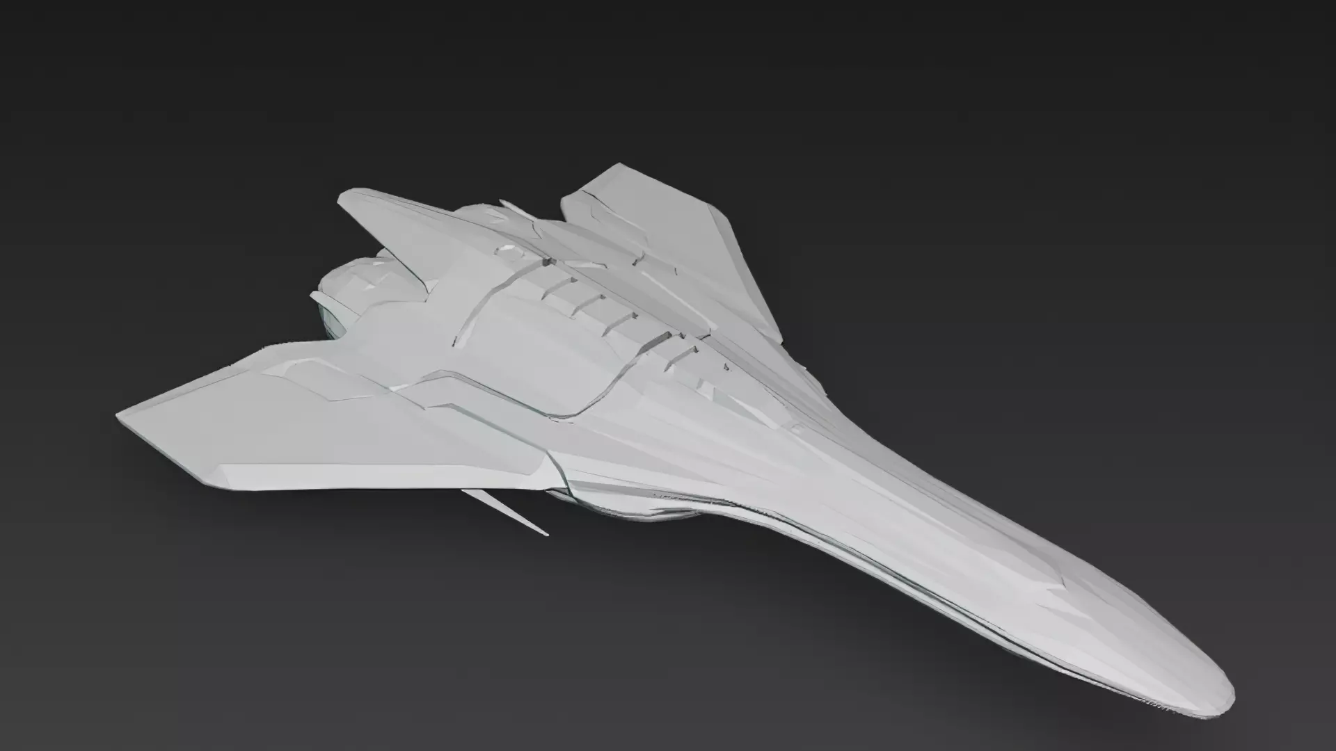 Futuristic Sci Fi Fighter Jets Pack 3D Models PBR Low-poly 3D model_37