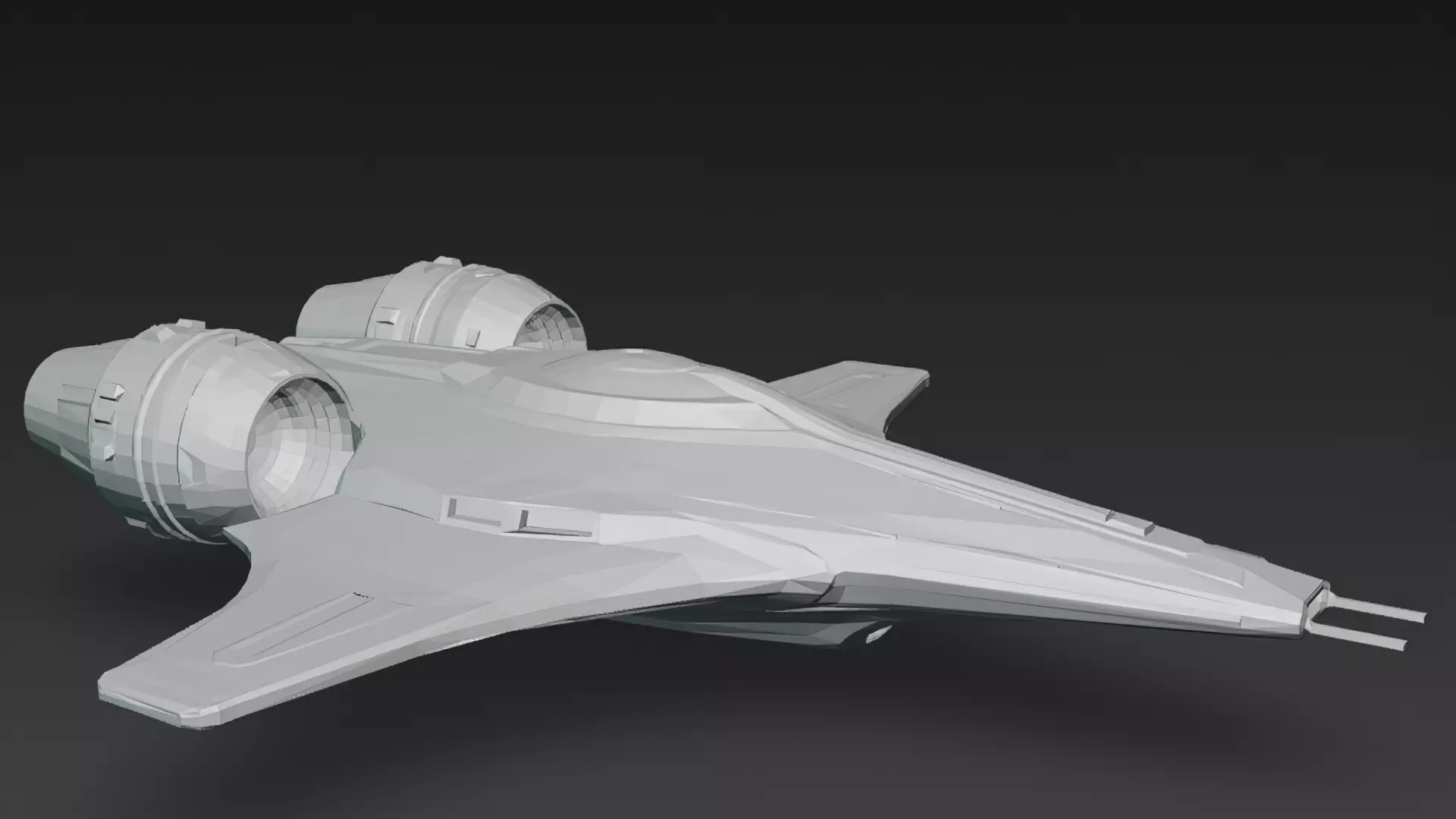 Futuristic Sci Fi Fighter Jets Pack 3D Models PBR Low-poly 3D model_51