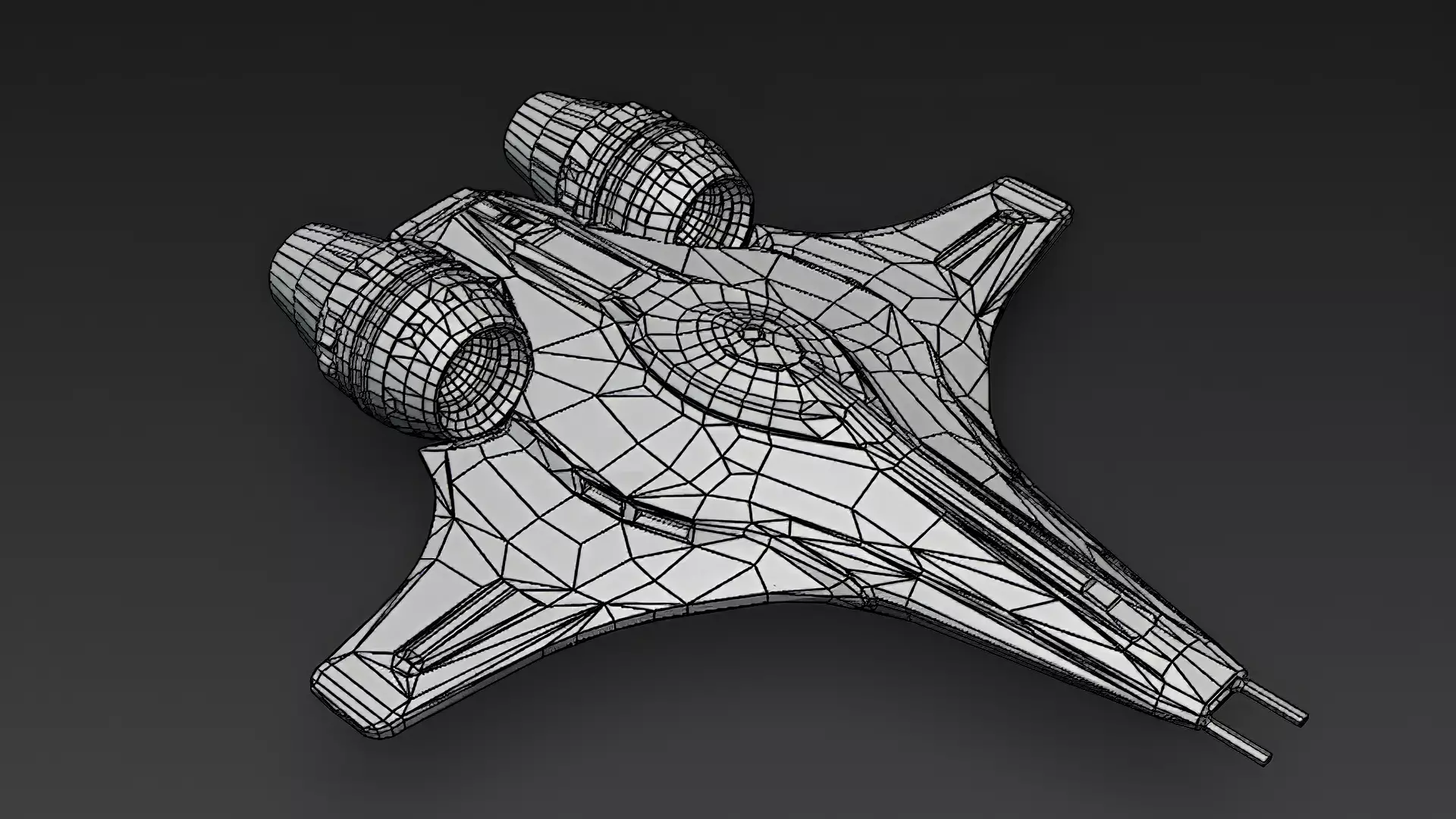 Futuristic Sci Fi Fighter Jets Pack 3D Models PBR Low-poly 3D model_53